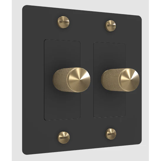 2G Dimmer / Cross / Without Logo / Black / Brass