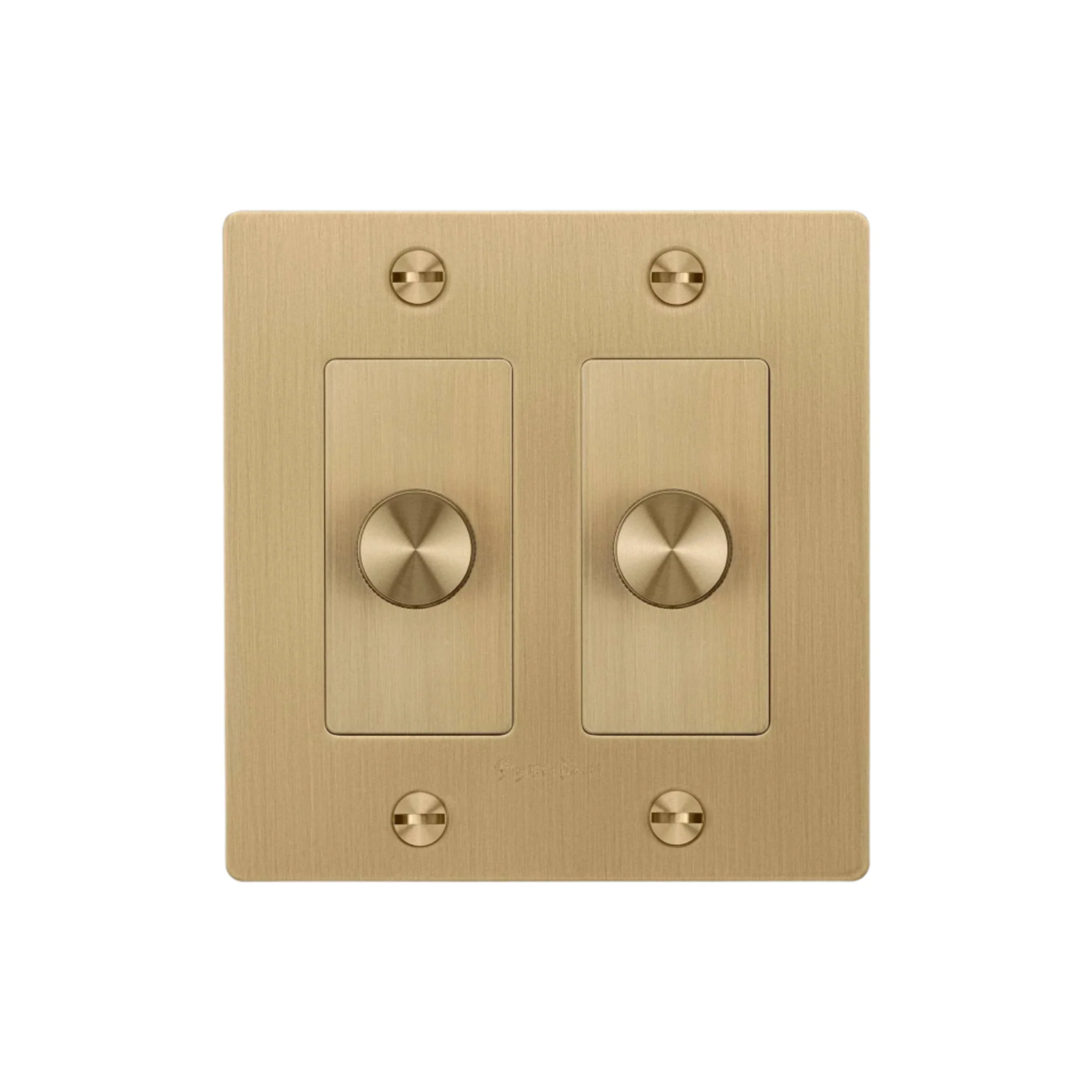 2G Dimmer / LED / Cross / With Logo / Brass