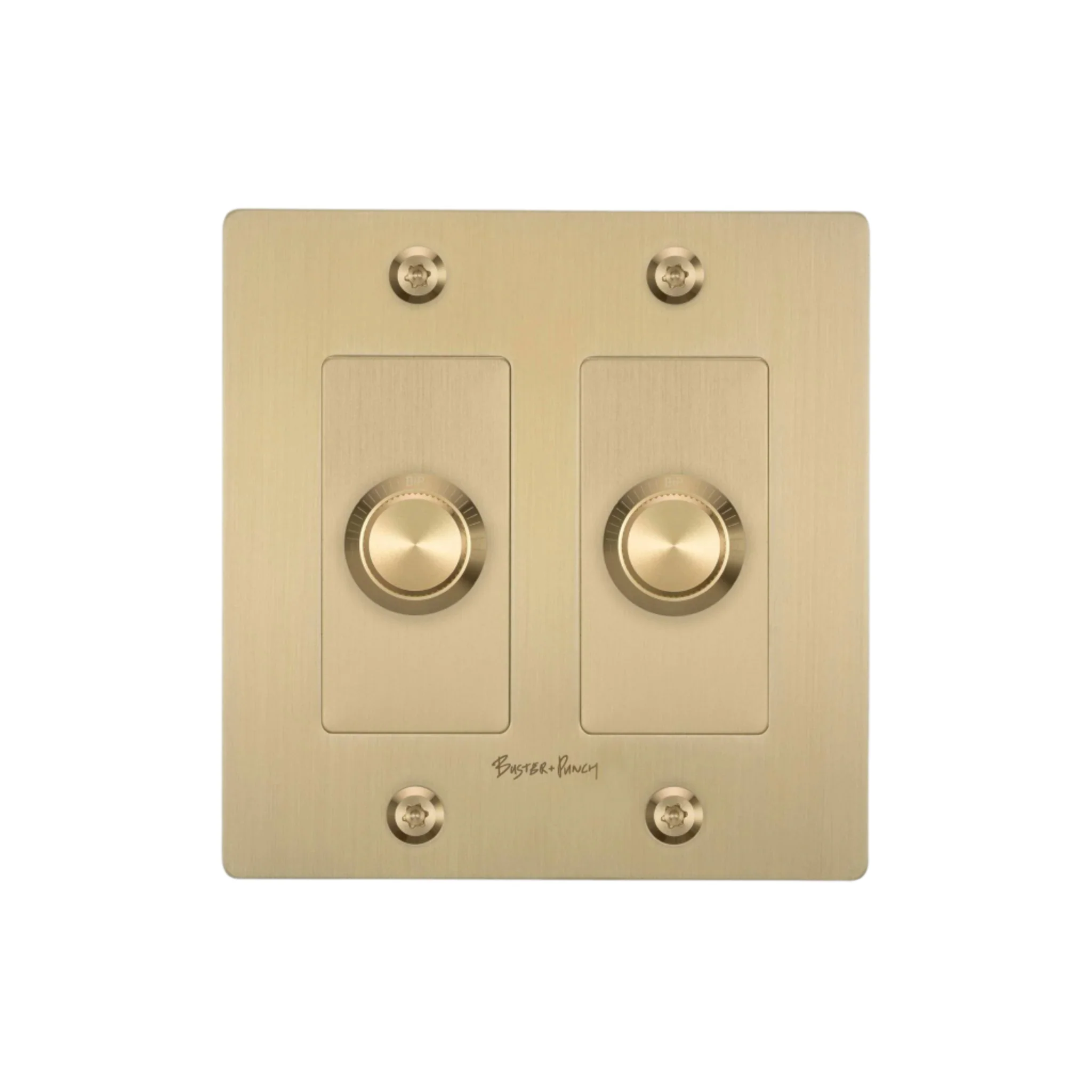 2G Dimmer / LED / Linear / With Logo / Brass