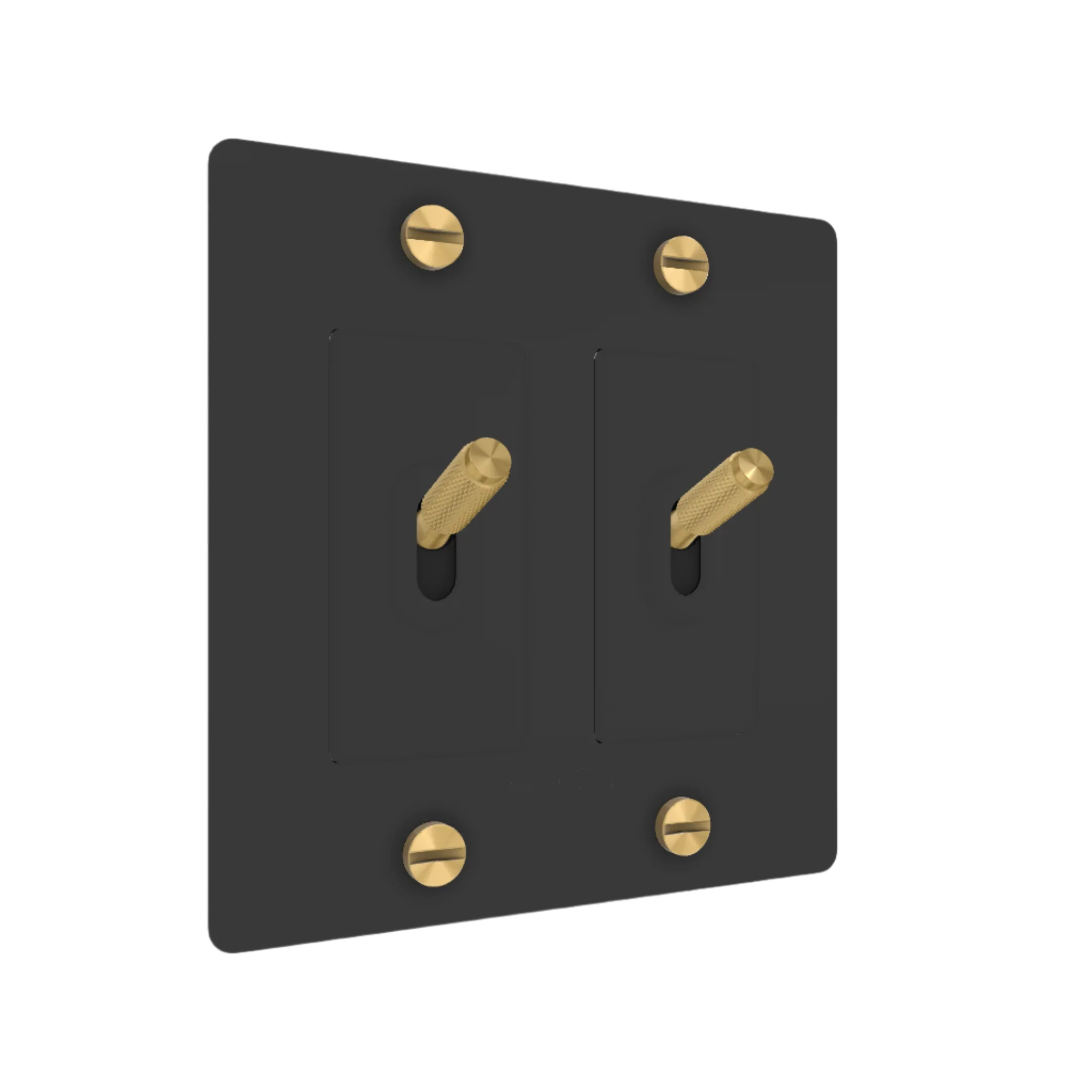2G Toggle / Cross / Without Logo / Black / Brass