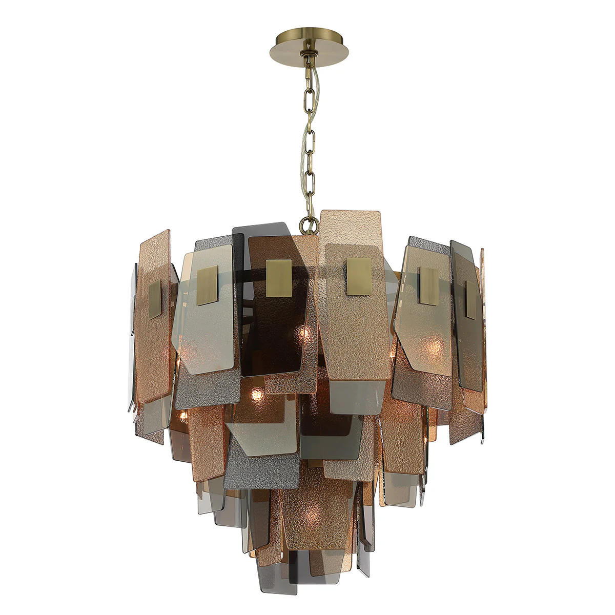 3-Tiers 10-Light 26 In Pendant Chandelier