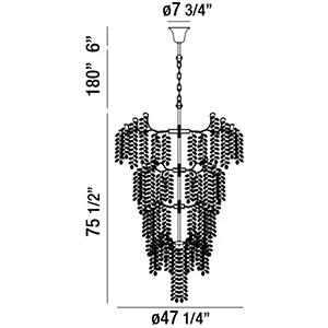 33-Light 76 inch Grand Chandelier - Image 4