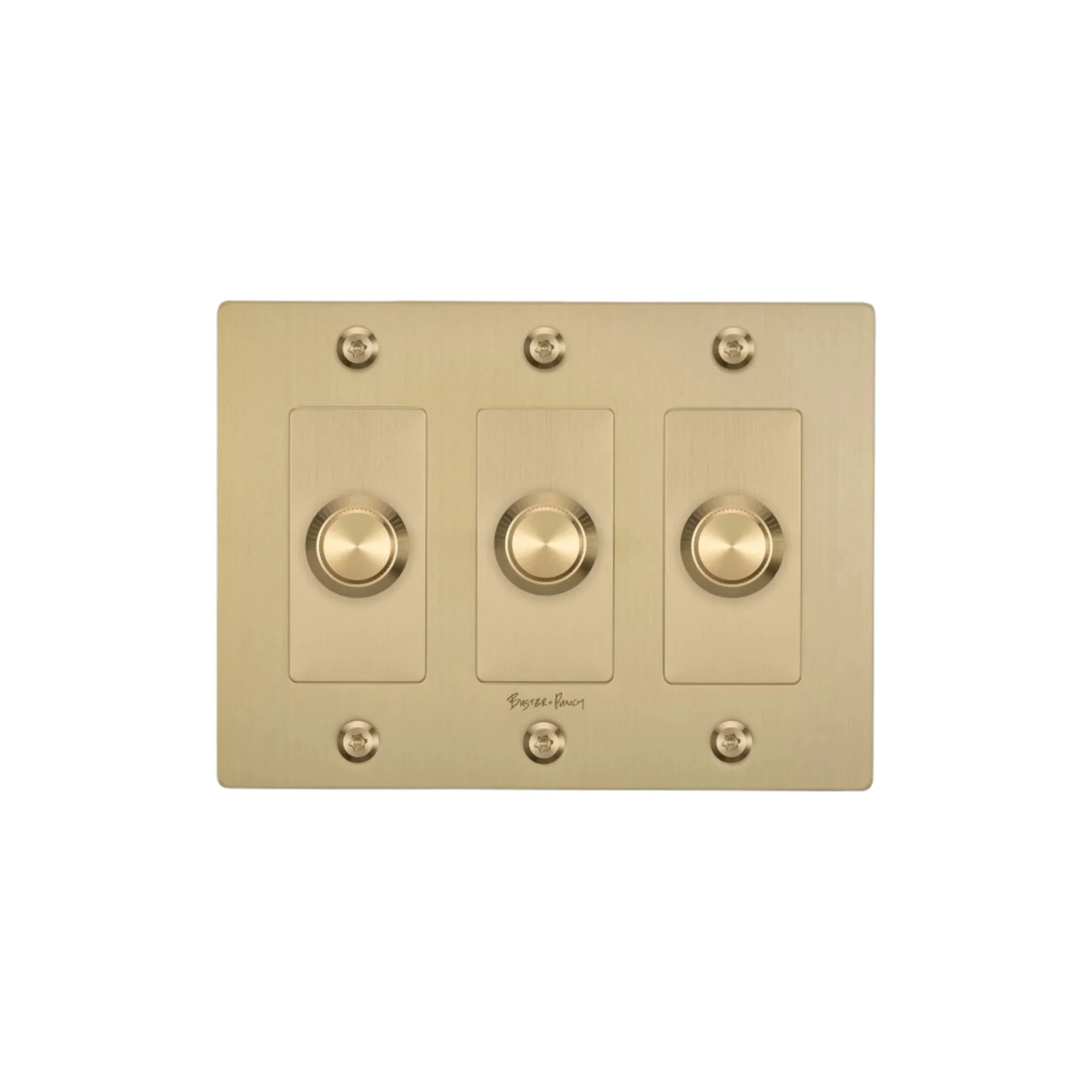 3G Dimmer / LED / Linear / With Logo / Brass