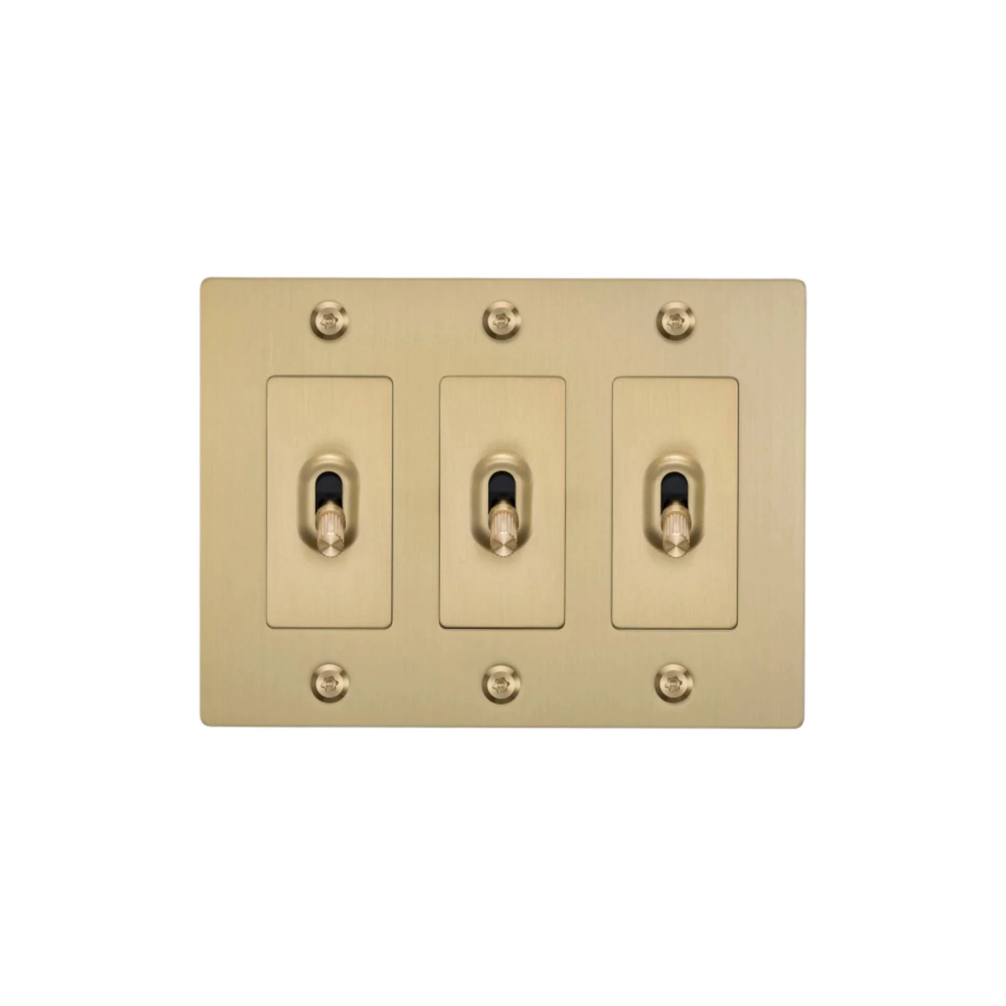 3G Toggle Switch / Linear / Without Logo / Brass