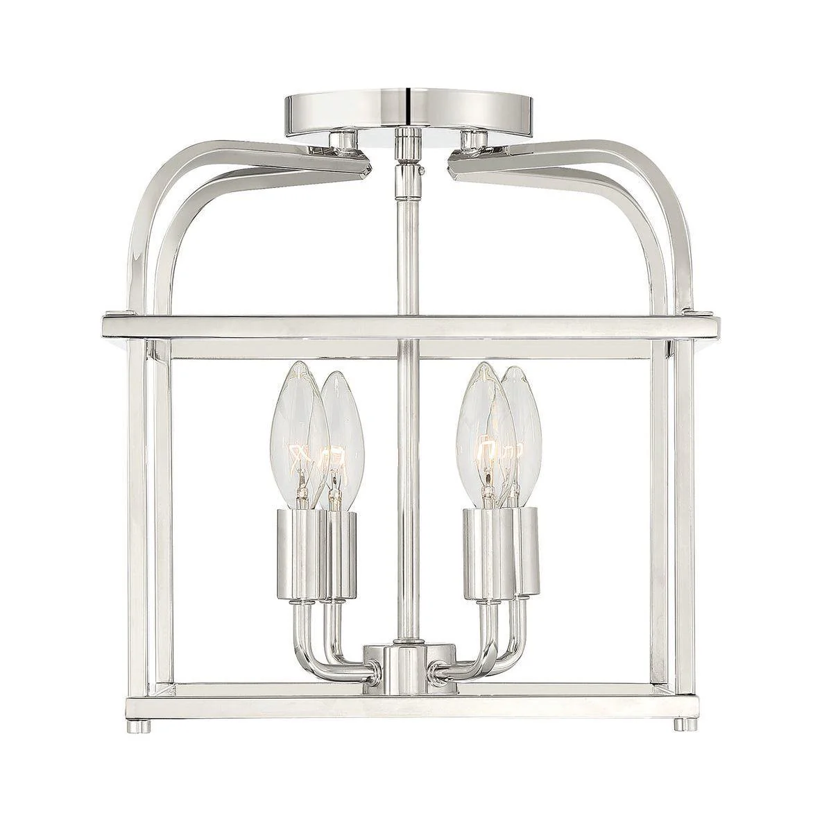 4-Light Ceiling Light in Polished Nickel - Image 5