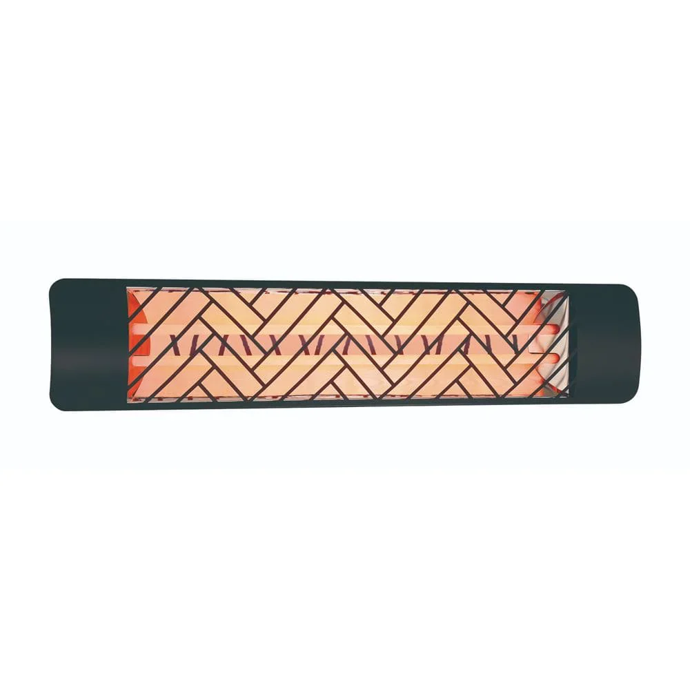 4000W 39-Inch Dual Element Electric Heater with Chevron Plate