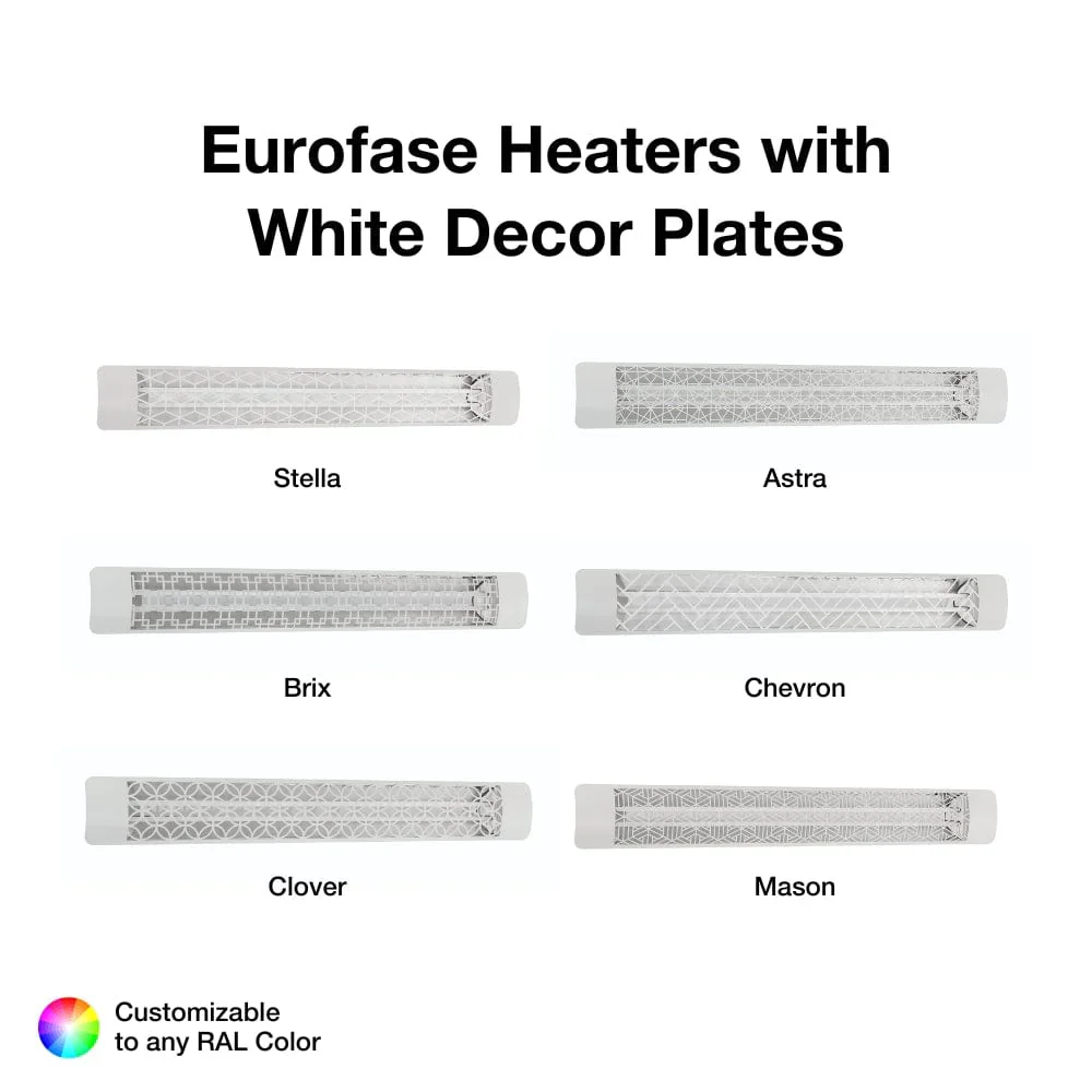 6000W 61-Inch Dual Element Electric Heater with Brix Decor Plate - Image 5