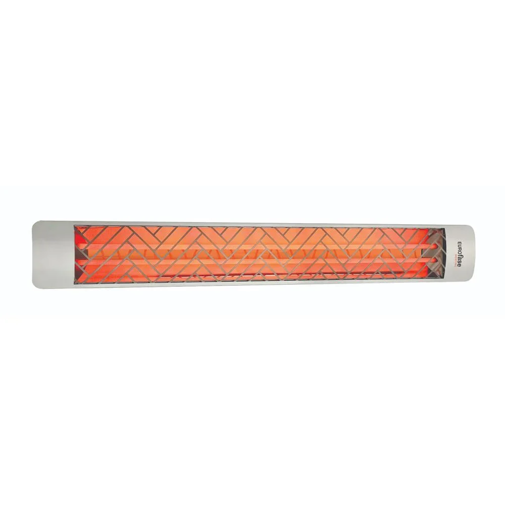 6000W 61-Inch Dual Element Electric Heater with Chevron Decor Plate - Image 3