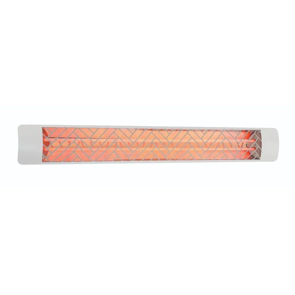 6000W 61-Inch Dual Element Electric Heater with Chevron Decor Plate - Image 5