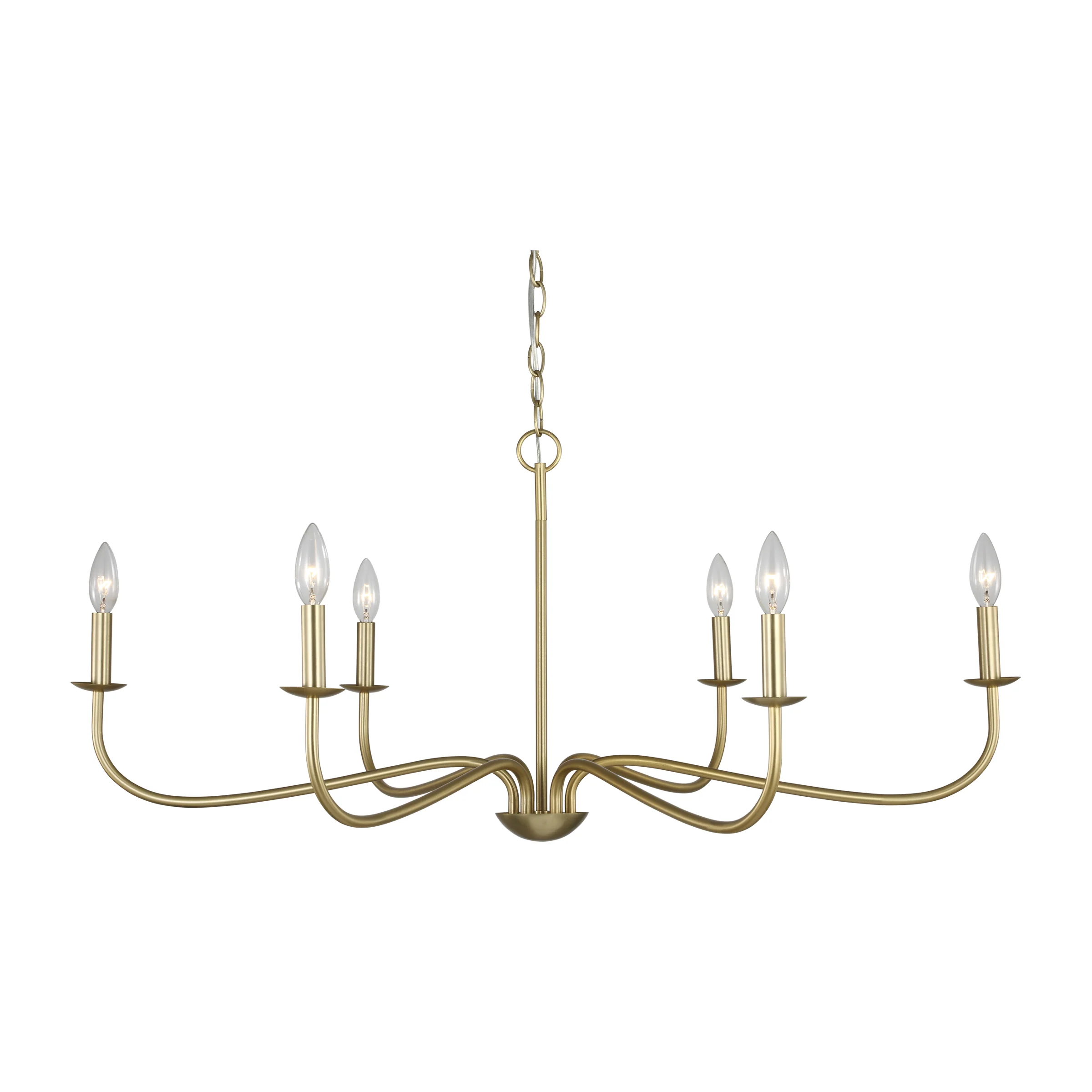 Abells Six Light Chandelier