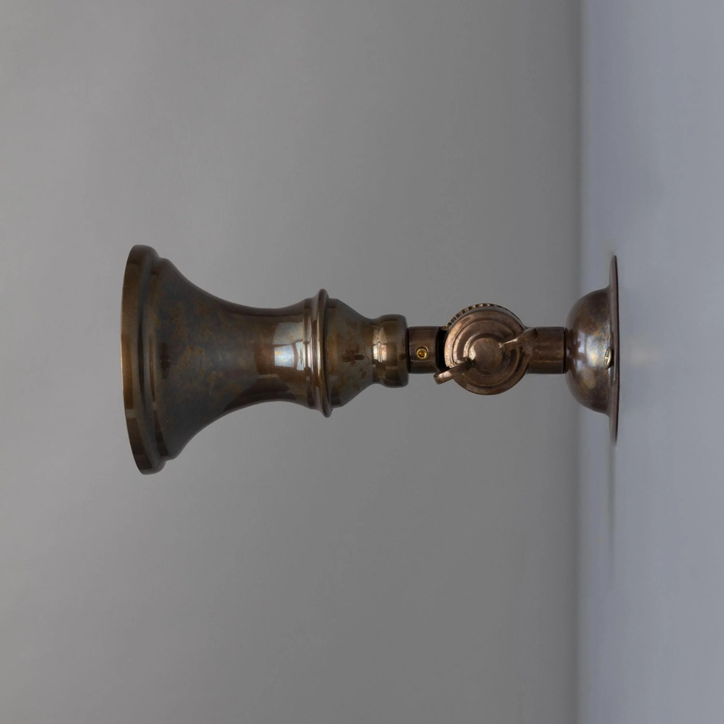 Accra Traditional Adjustable Brass Wall Spotlight | Open Box - Image 3