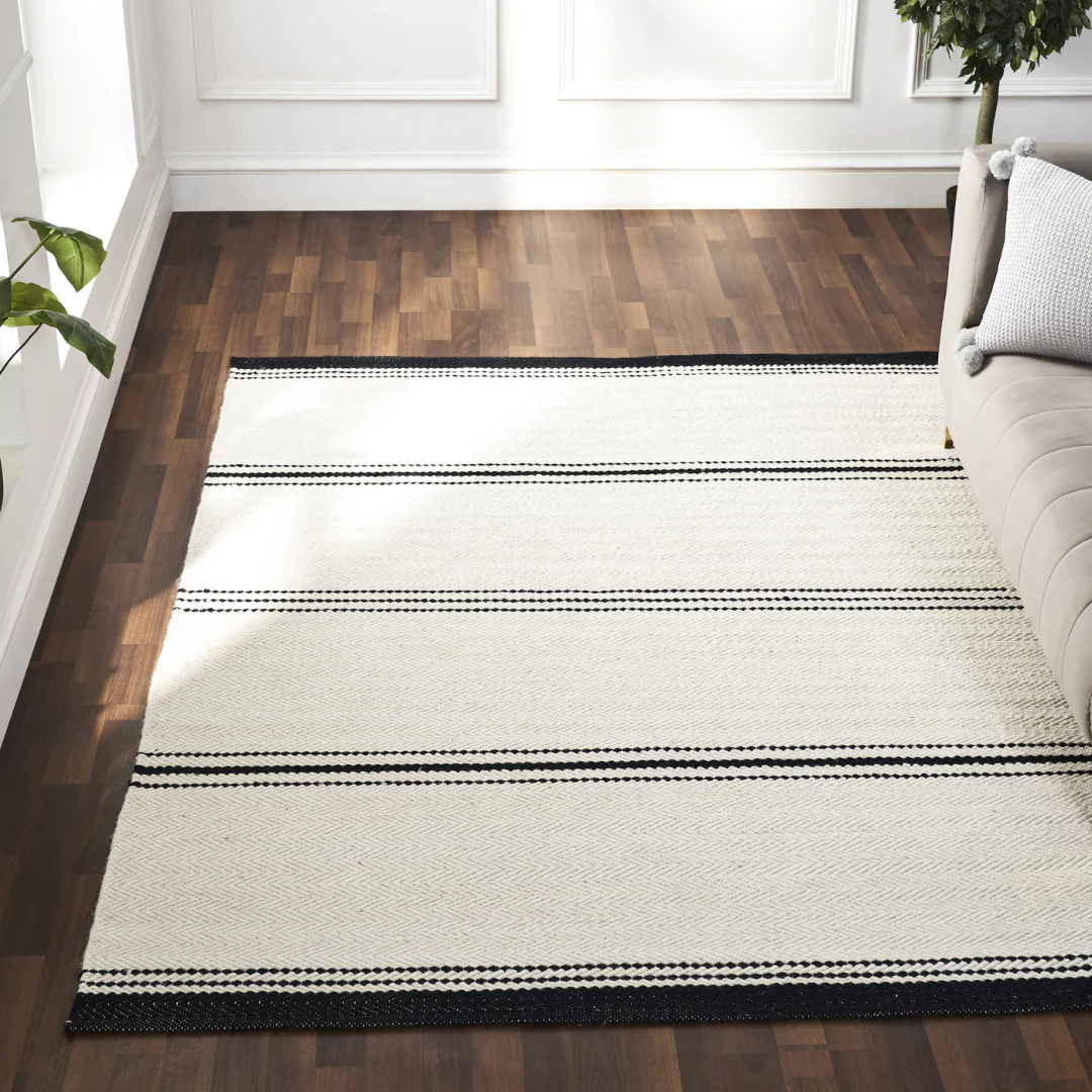 Alice Ivory & Black Rug - Image 11