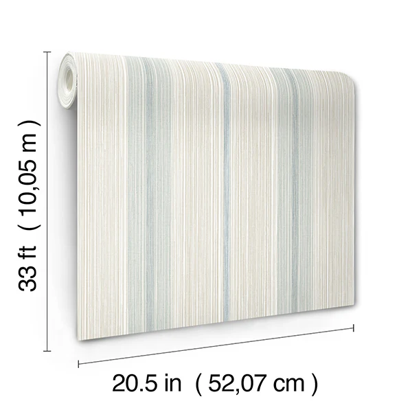 Ames Linen Stripe Wallpaper - Image 17