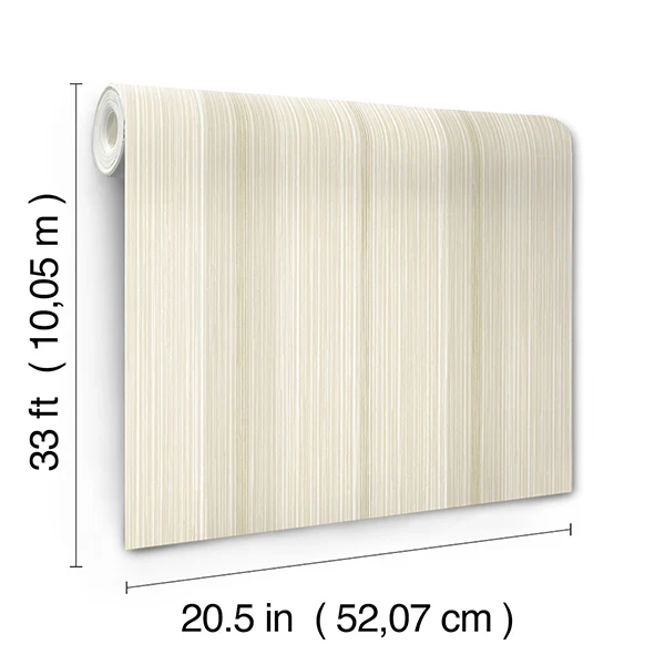 Ames Linen Stripe Wallpaper - Image 6