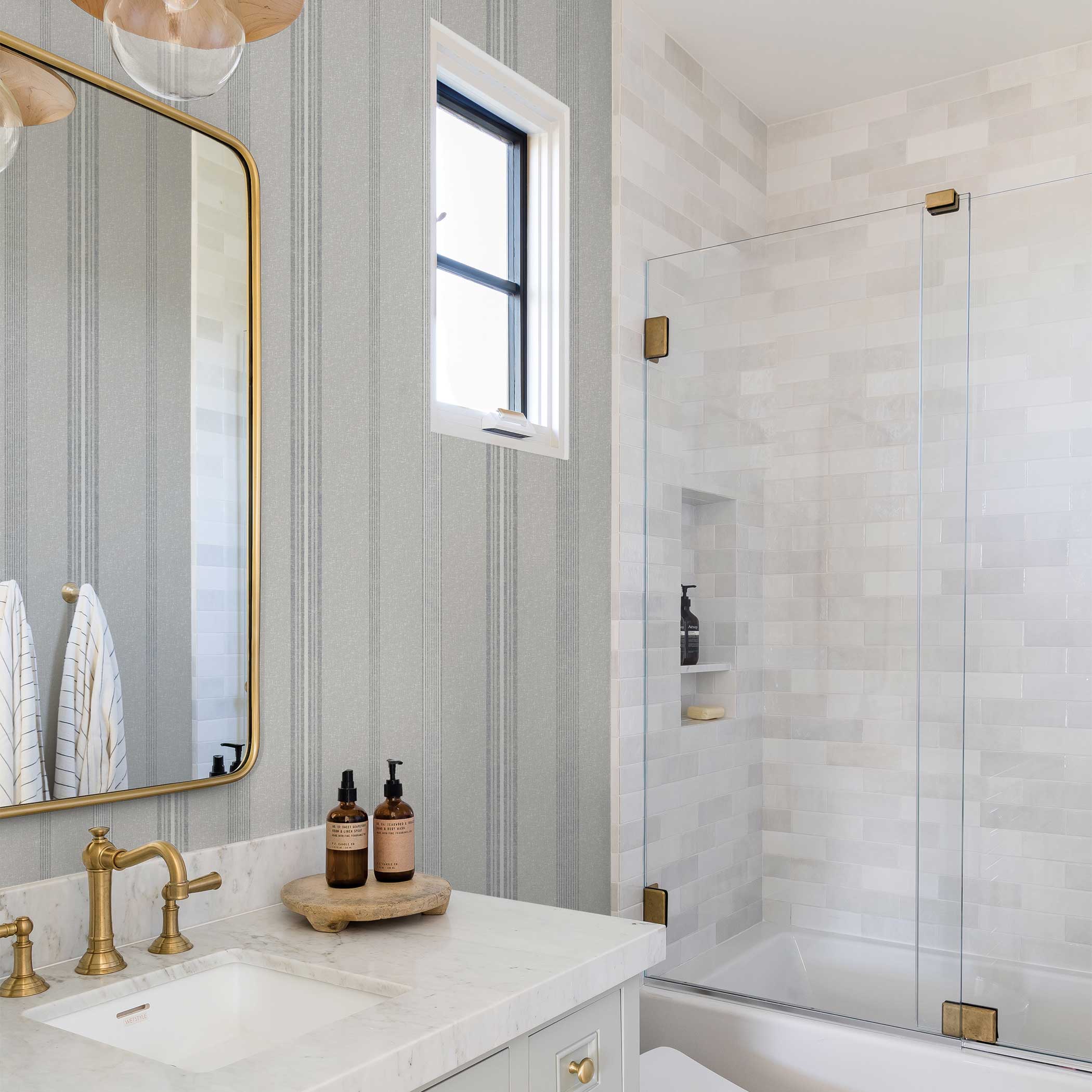 Anatolia Stripe Textured Peel and Stick Wallpaper By Pure Salt - Image 5