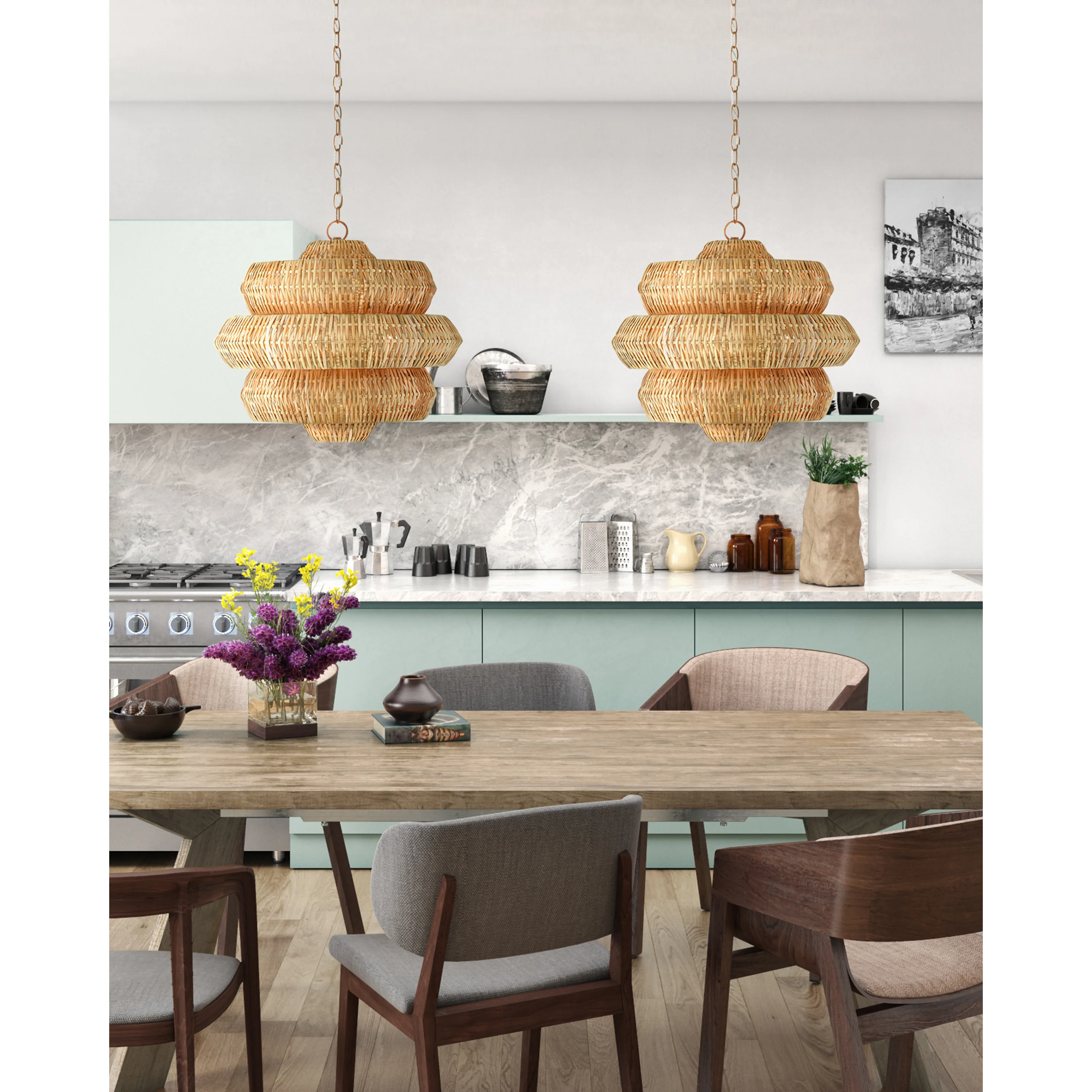 Antibes Natural Chandelier - Image 10