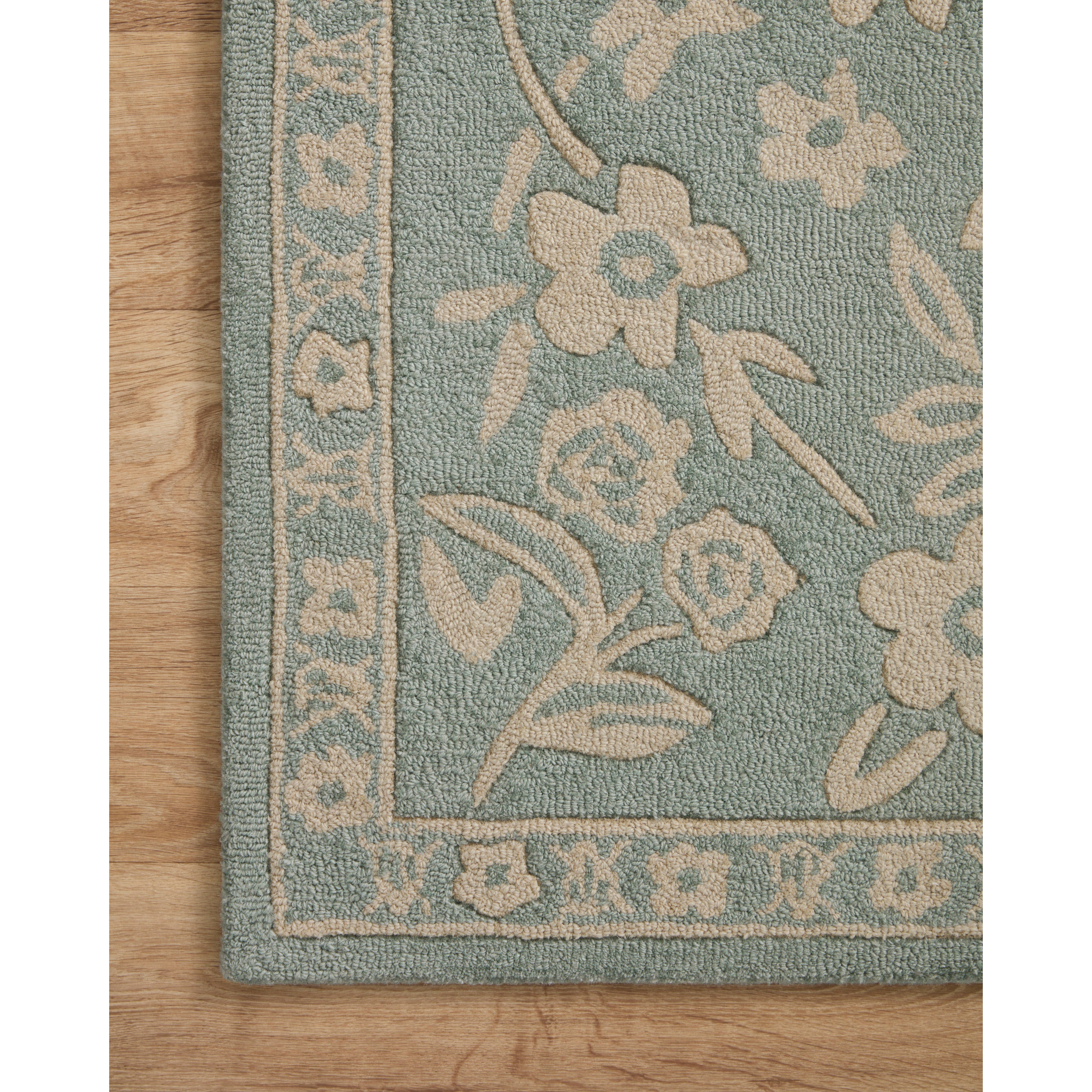 Arboretum Rose Garden / Jade | Rifle Paper Co. Rugs x Loloi - Image 3