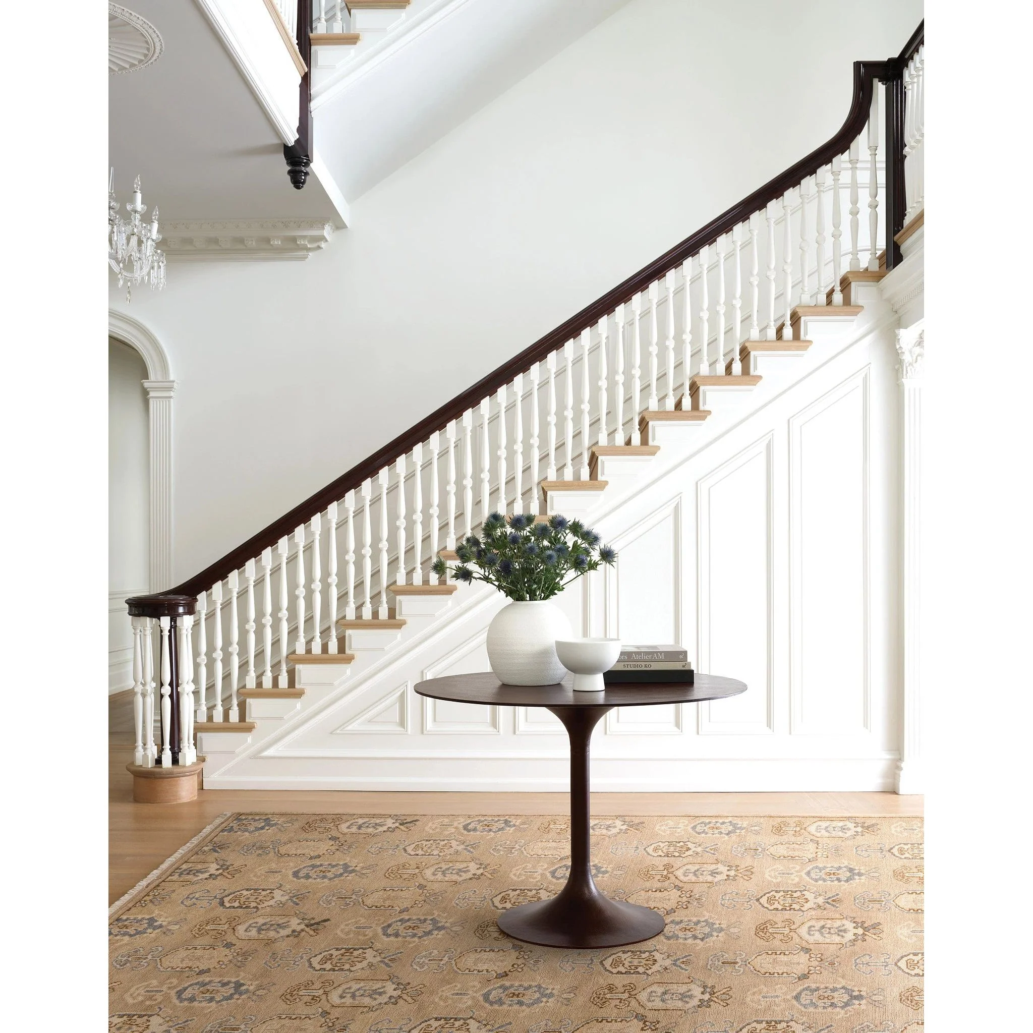 Ashby Taupe Hand Knotted Wool Rug - Image 3