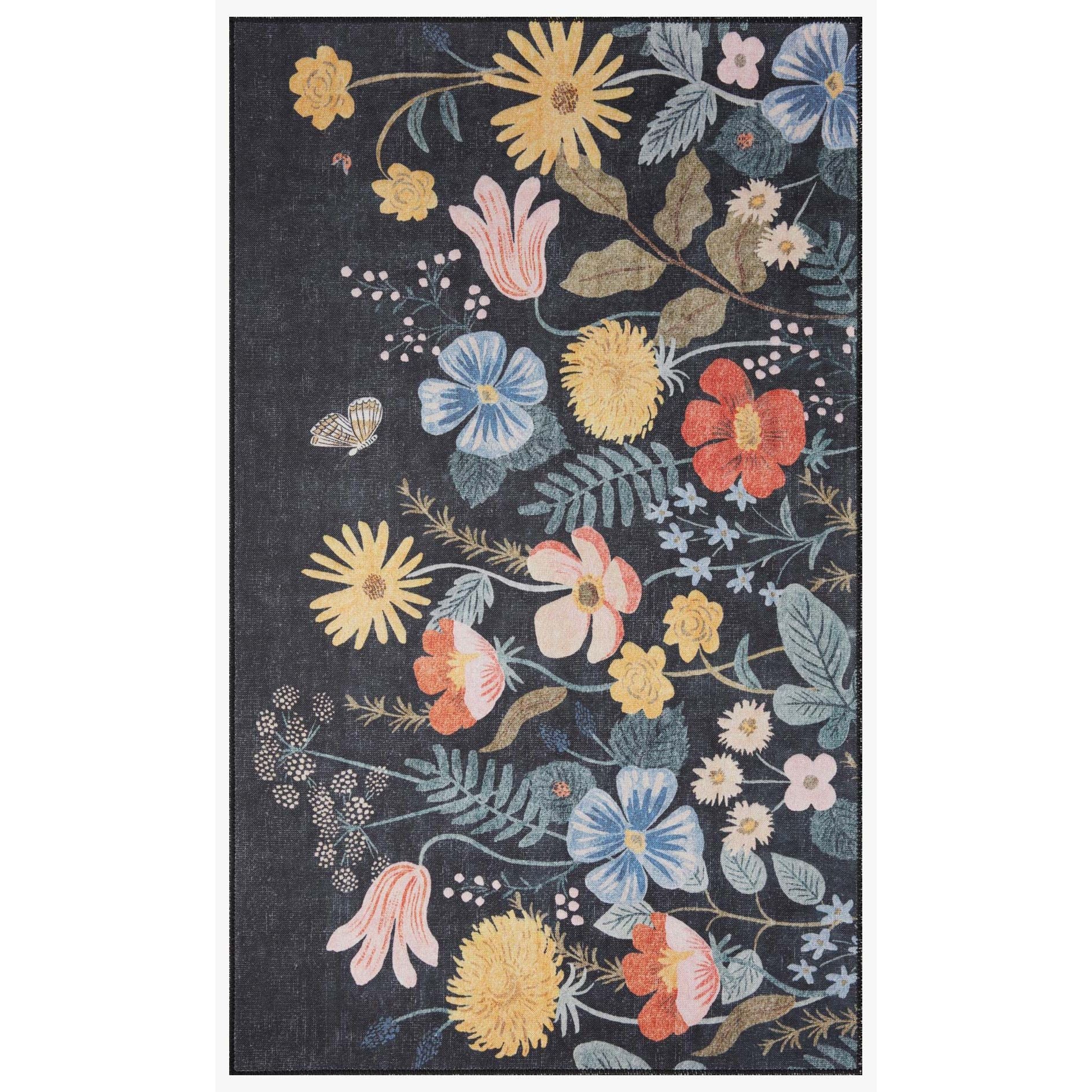 Atelier Black Rug | Rifle Paper Co. x Loloi