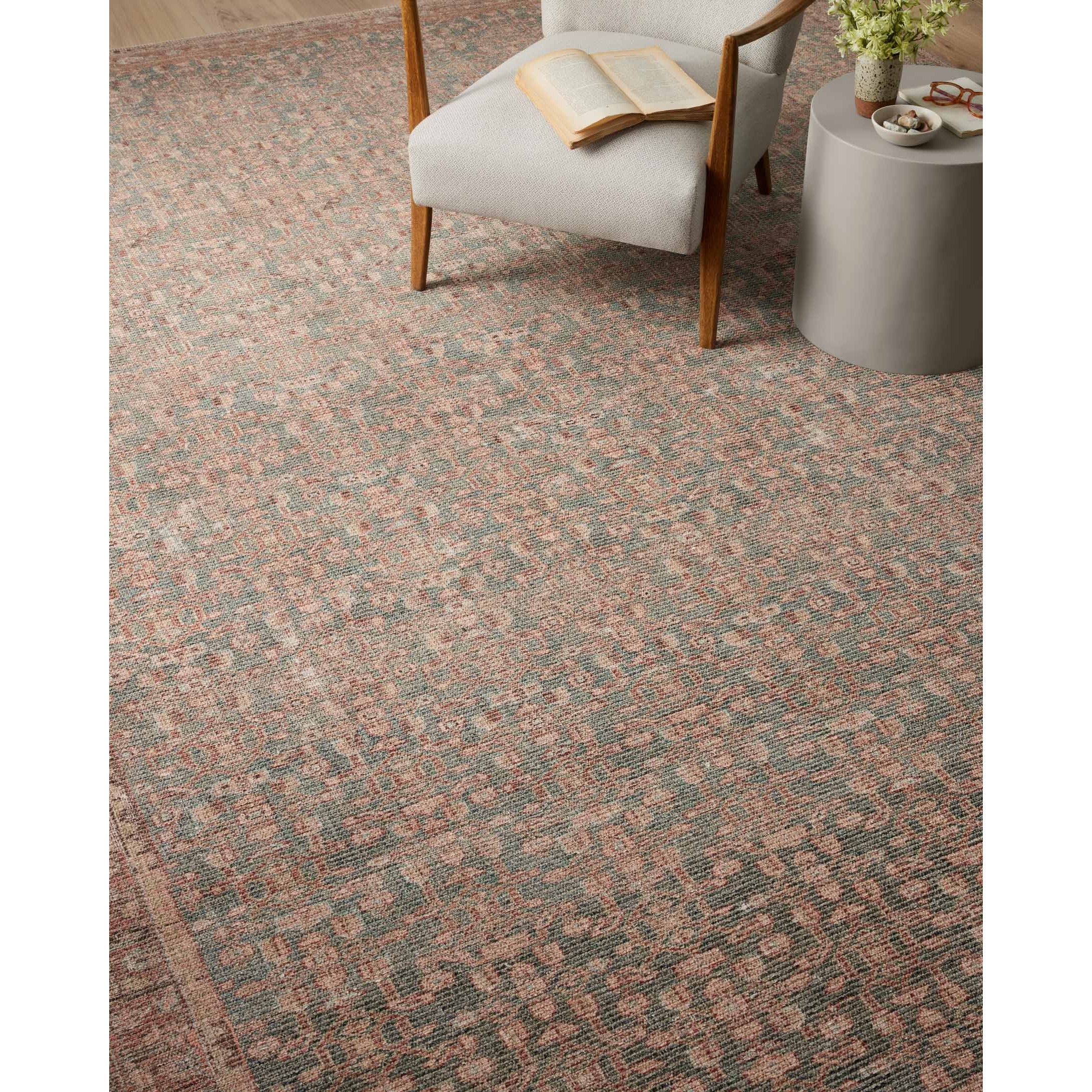 Aubrey Blue / Terracotta Rug | Angela Rose x Loloi - Image 5
