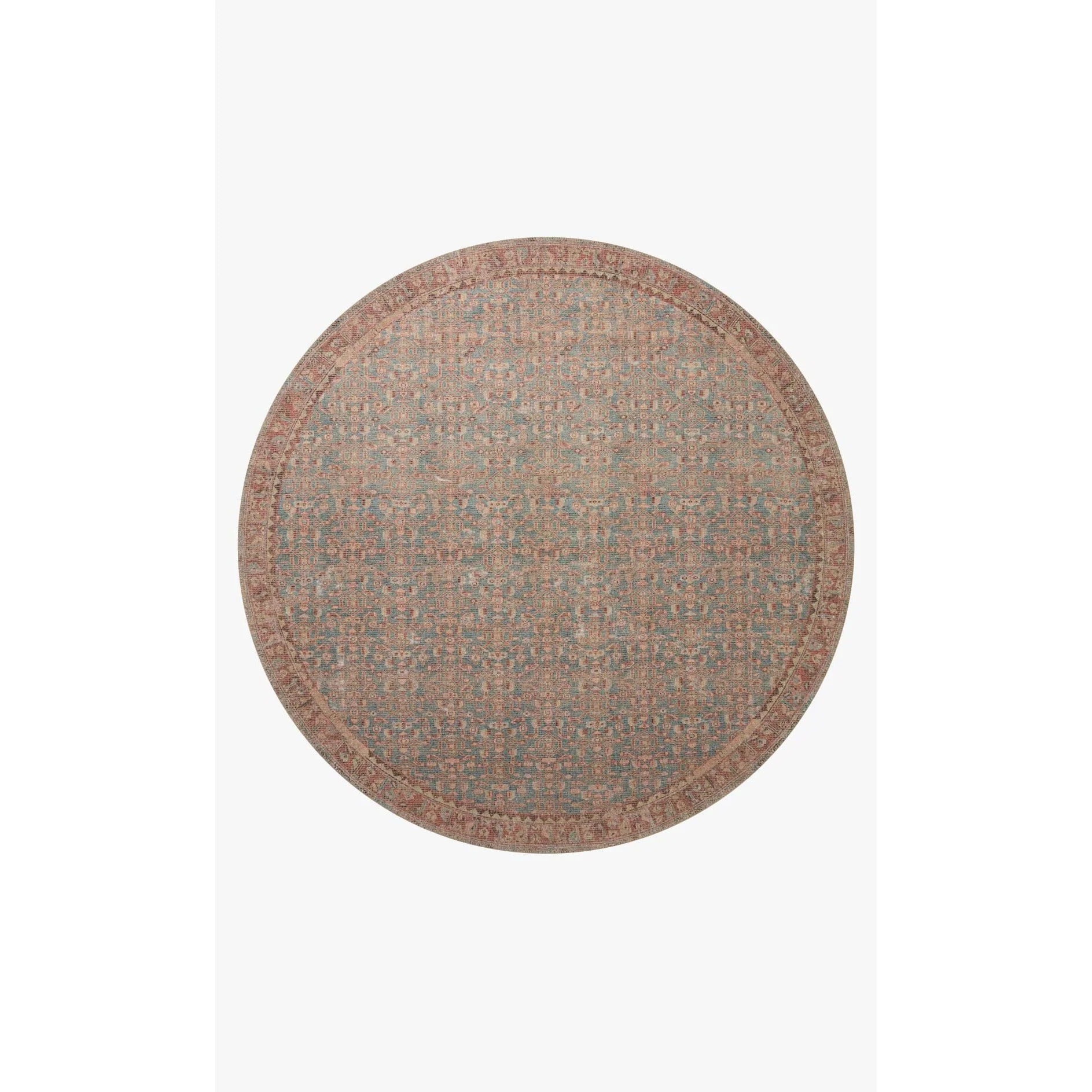 Aubrey Blue / Terracotta Rug | Angela Rose x Loloi - Image 8