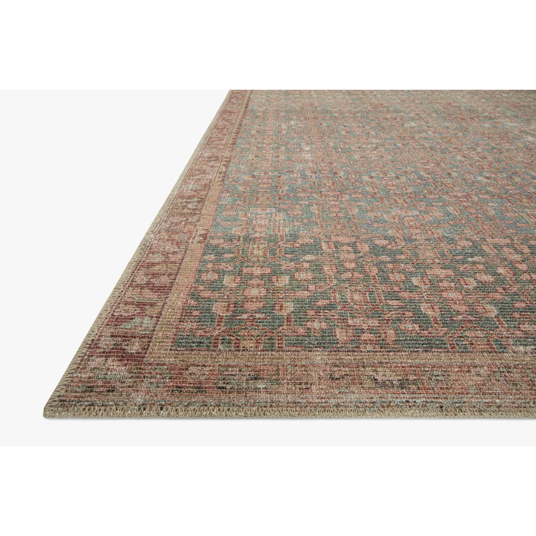 Aubrey Blue / Terracotta Rug | Angela Rose x Loloi - Image 9