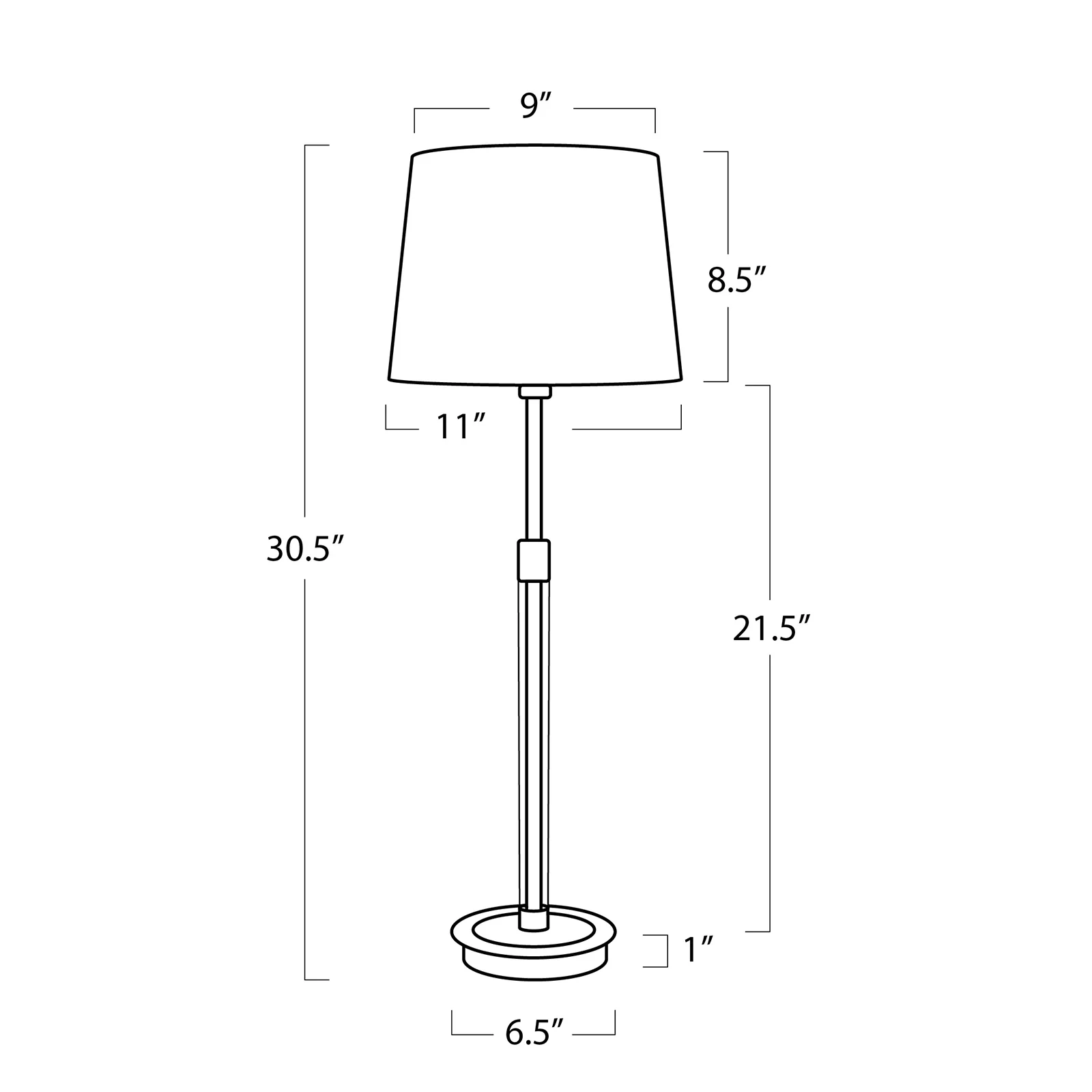 Auburn Crystal Buffet Lamp - Image 6