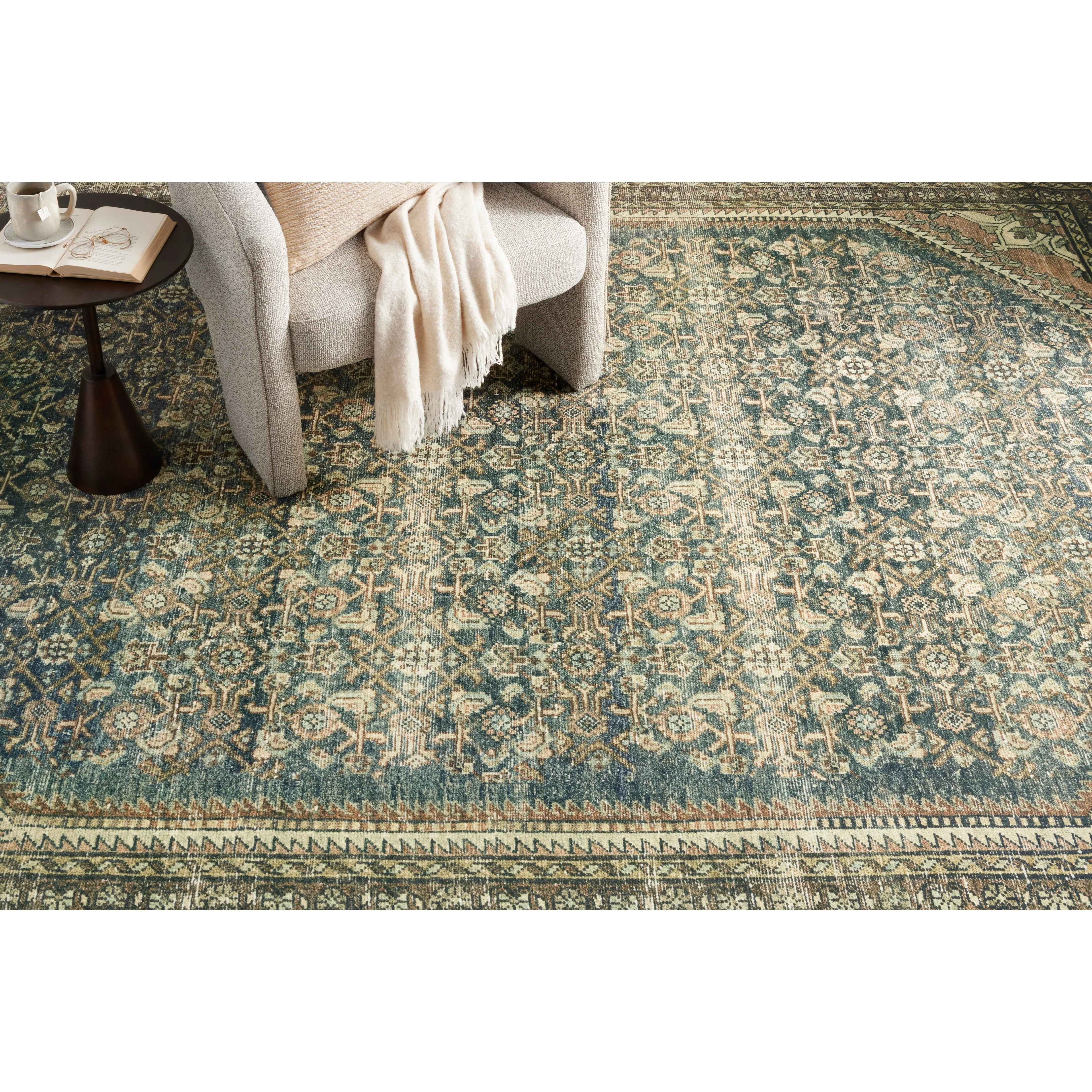 Banks Denim / Clay  Rug | Magnolia Home by Joanna Gaines x Loloi - Image 12