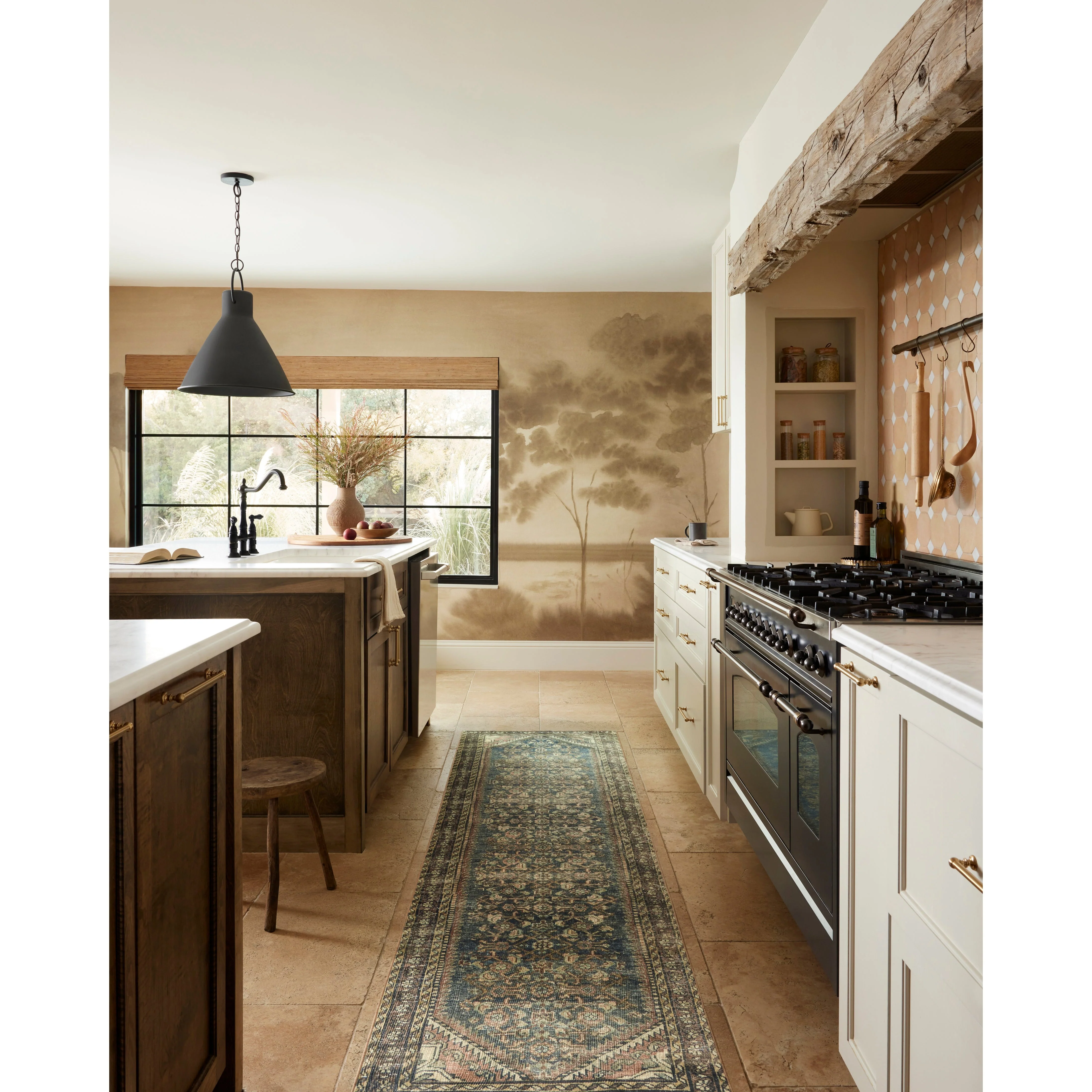 Banks Denim / Clay  Rug | Magnolia Home by Joanna Gaines x Loloi - Image 3