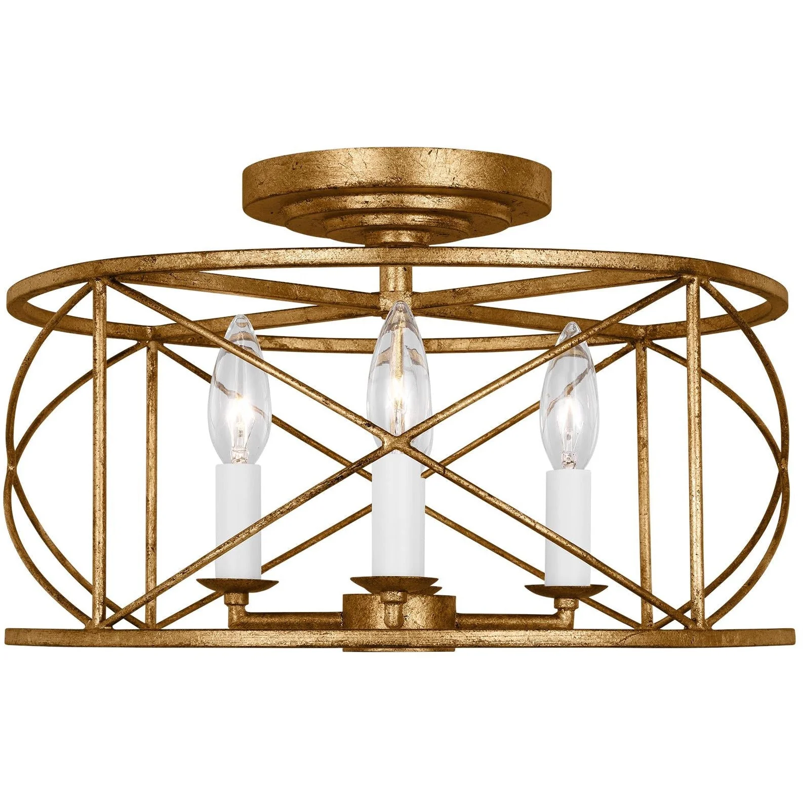 Beatrix Medium Semi-Flush Mount - Image 2