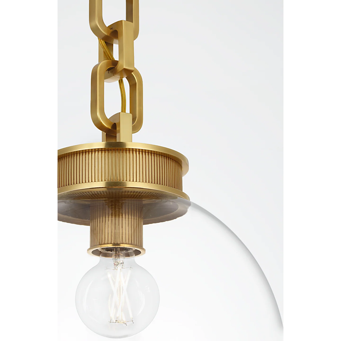 Bellamy 1 Light Statement Chain Globe Chandelier - Image 11