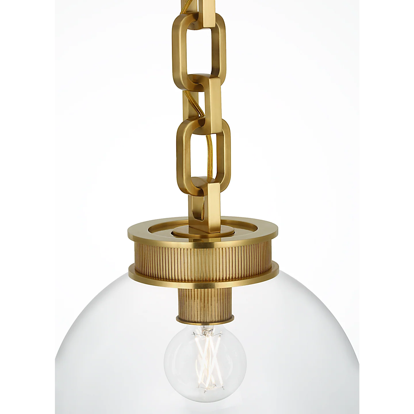 Bellamy 1 Light Statement Chain Globe Chandelier - Image 12