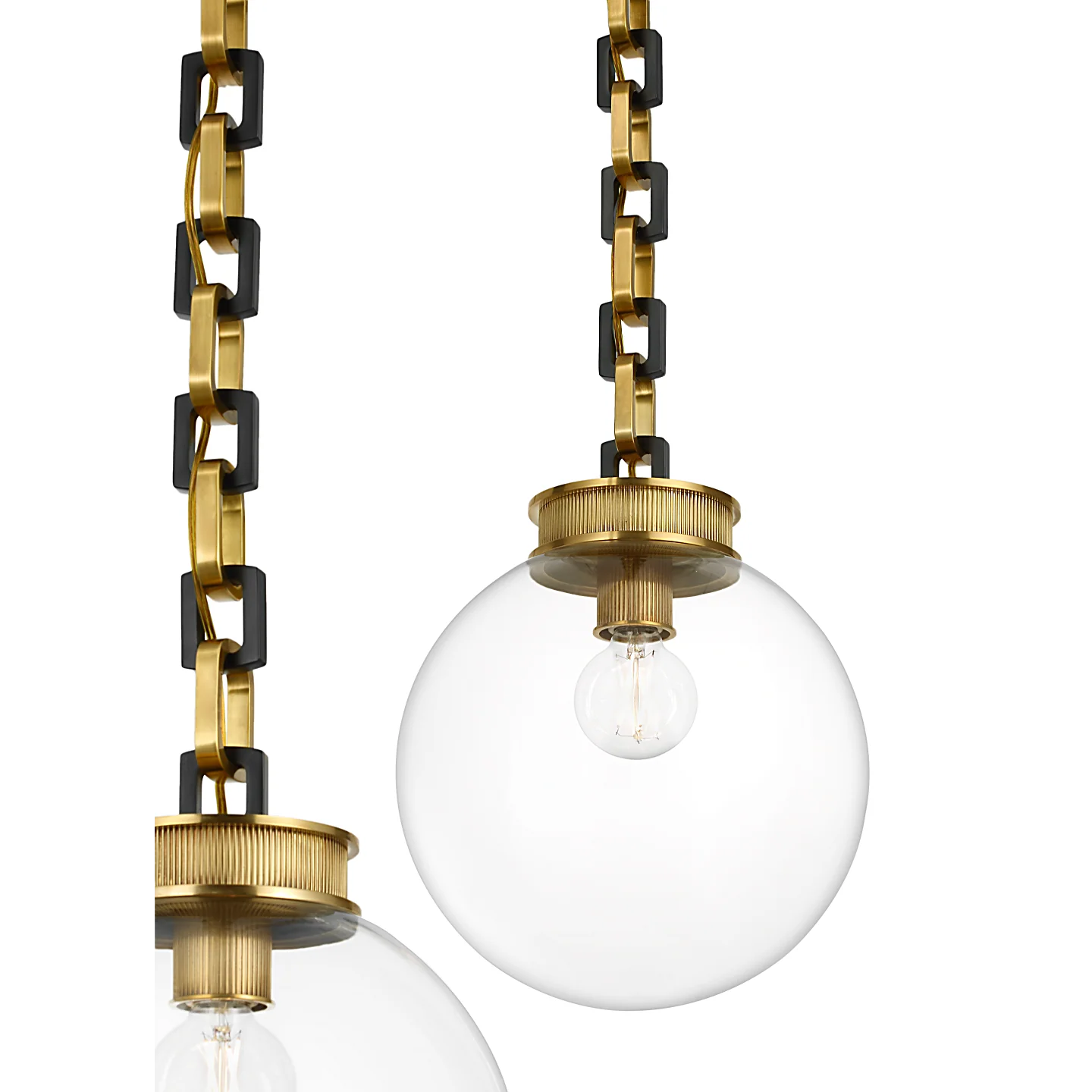 Bellamy 2 Light Statement Chain 12" Globe Chandelier - Image 20