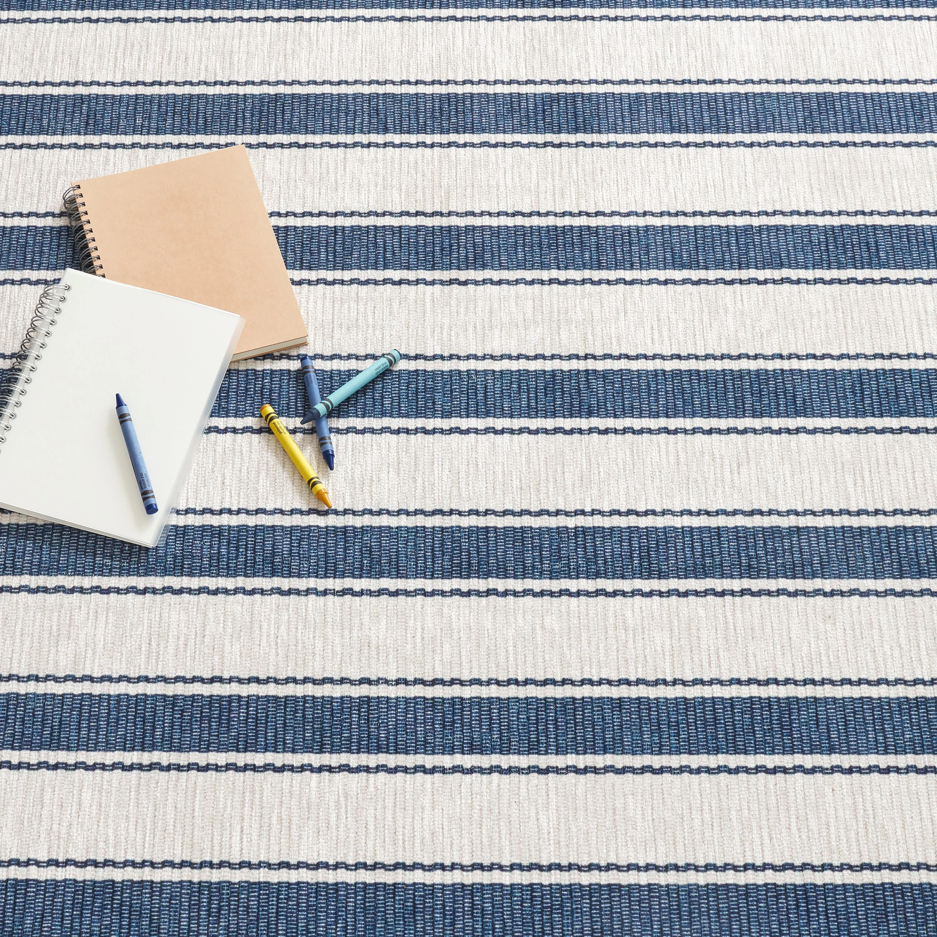 Blue Awning Stripe Rug - Image 3