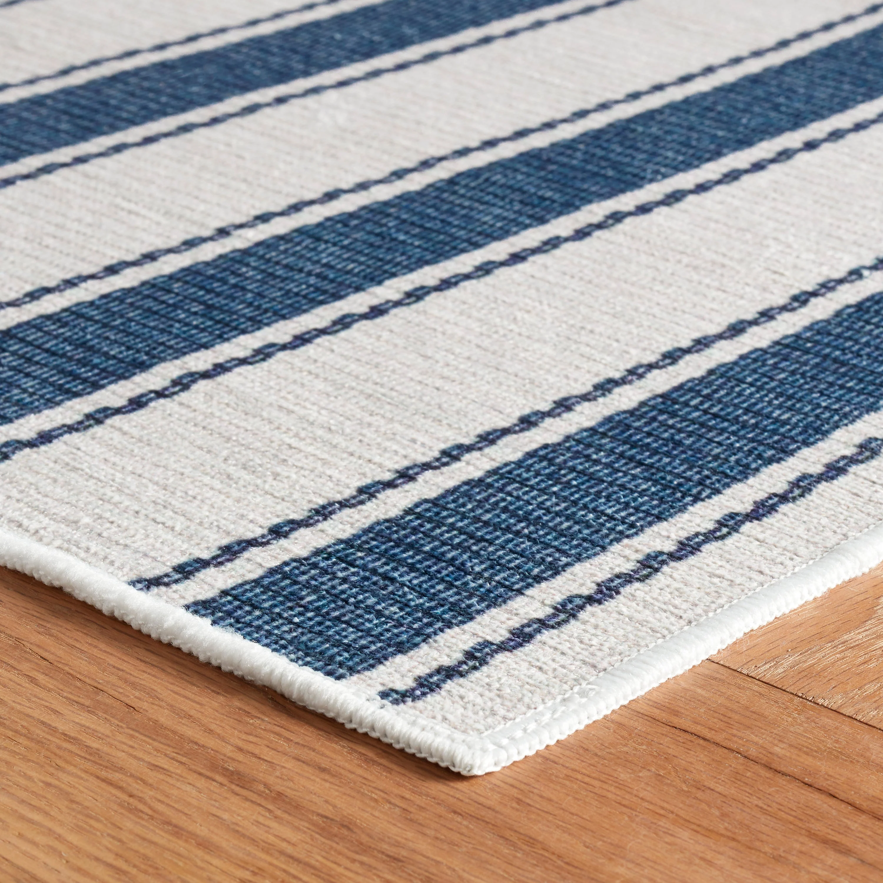 Blue Awning Stripe Rug - Image 4