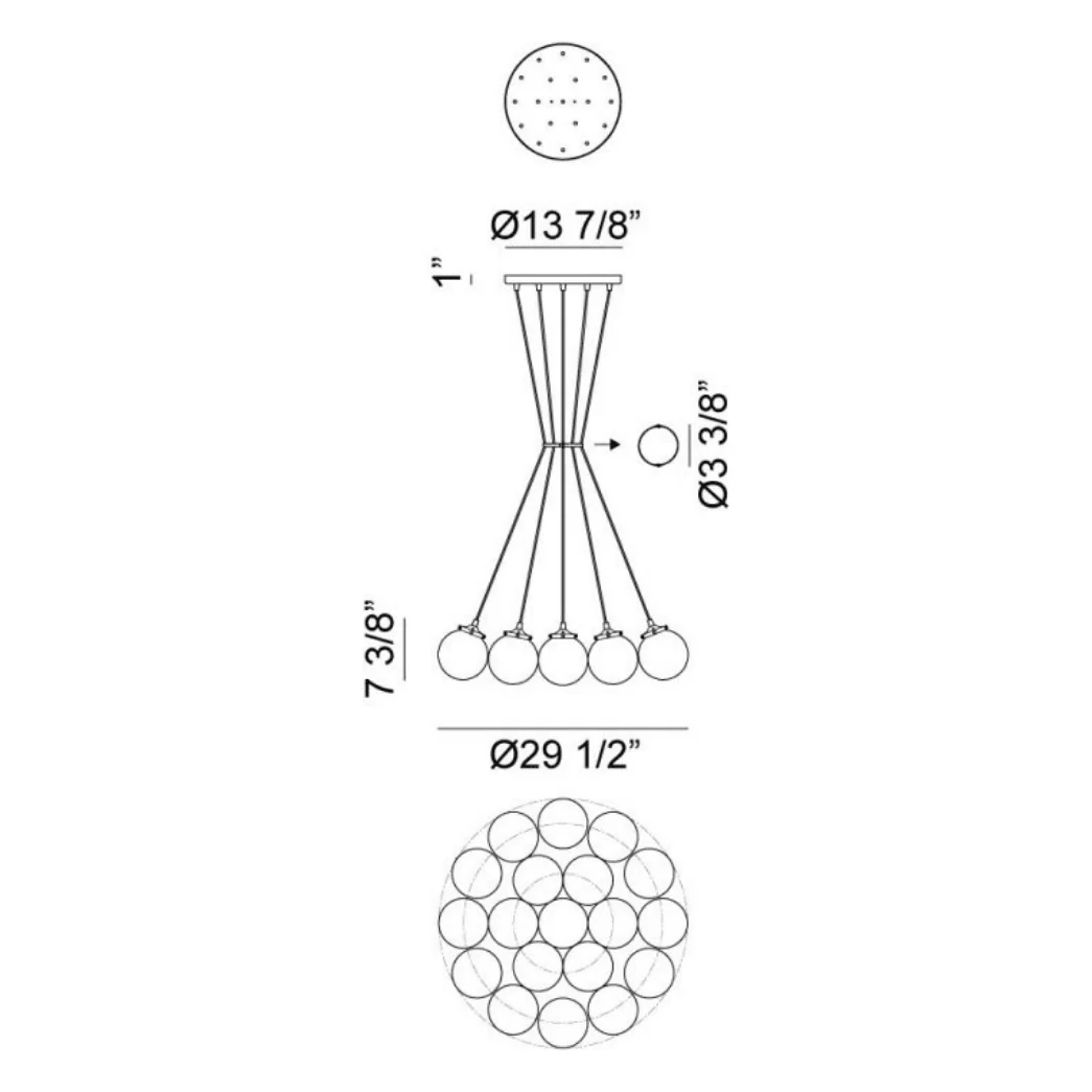 Bougie 19 Light Chandelier - Image 10