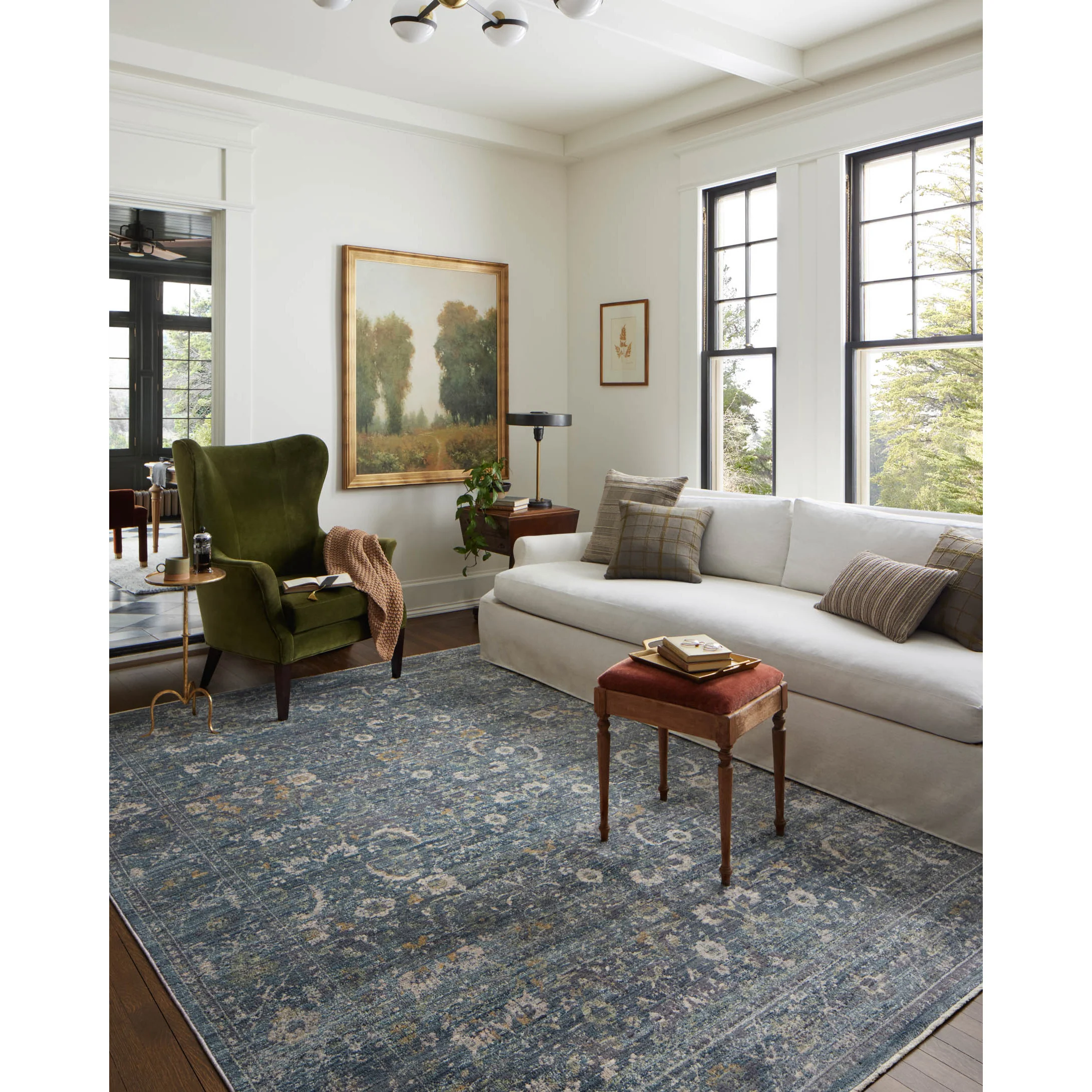 Bradbury Ocean / Gold Rug | Jean Stoffer x Loloi - Image 3