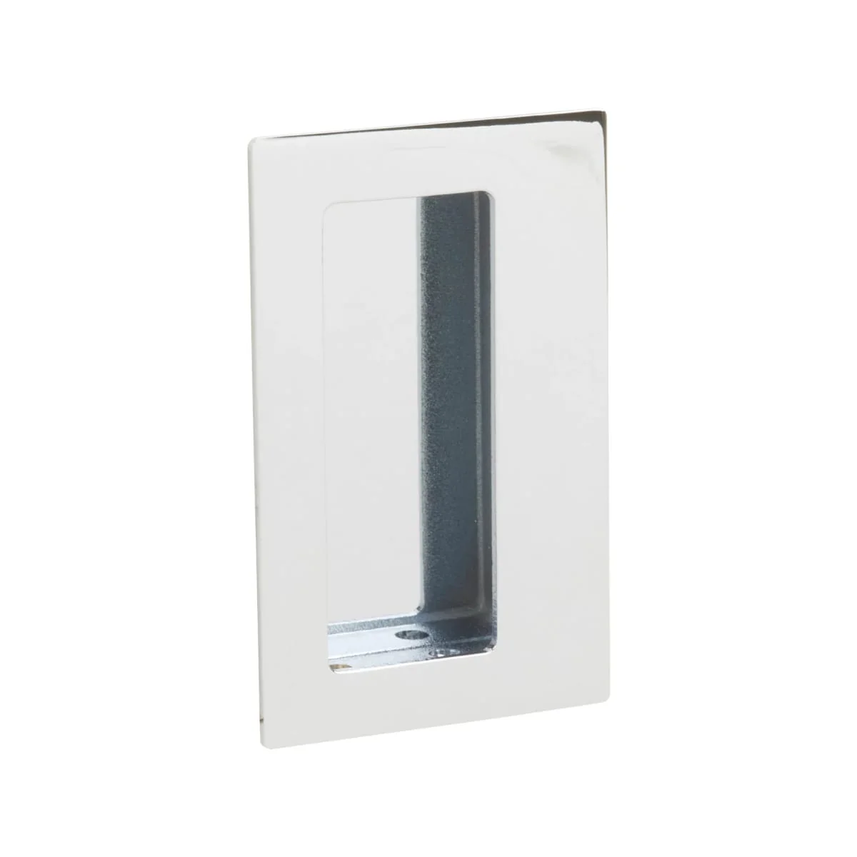 Brass Rectangular Flush Pull with Offset Pocket - Image 11