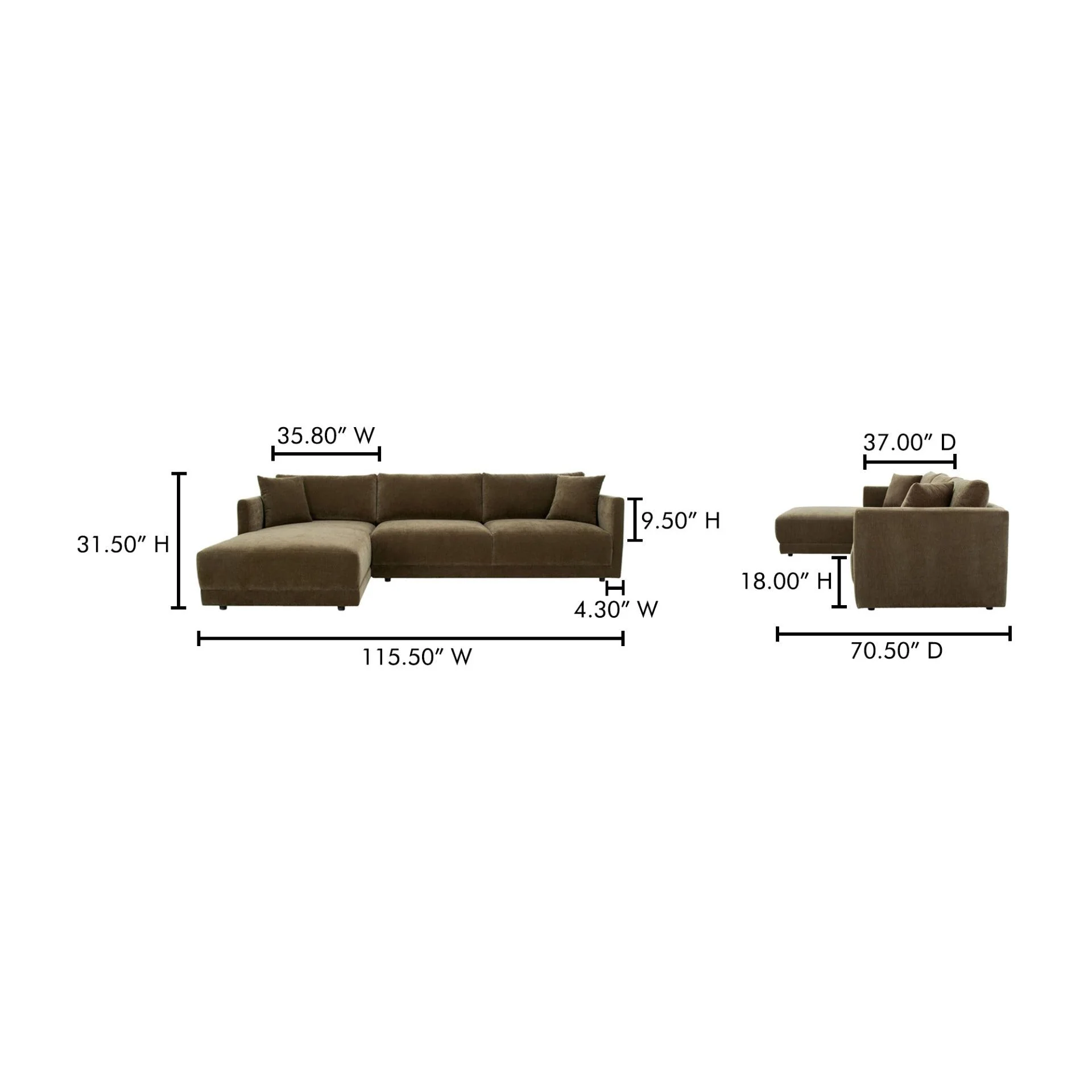 Bryn Sectional Left Oyster - Image 10
