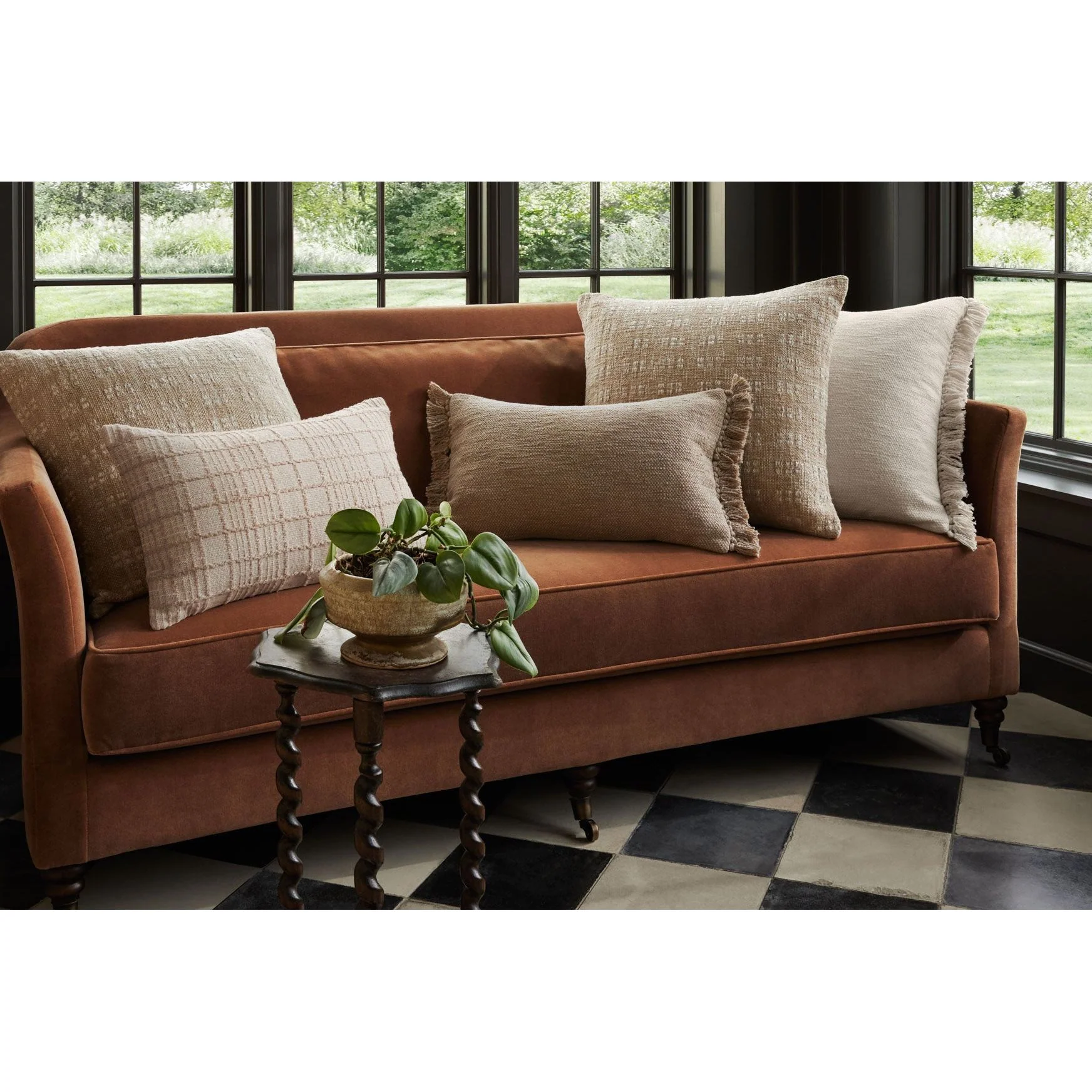 Bryne Beige Pillow | Magnolia Home by Joanna Gaines x Loloi - Image 3