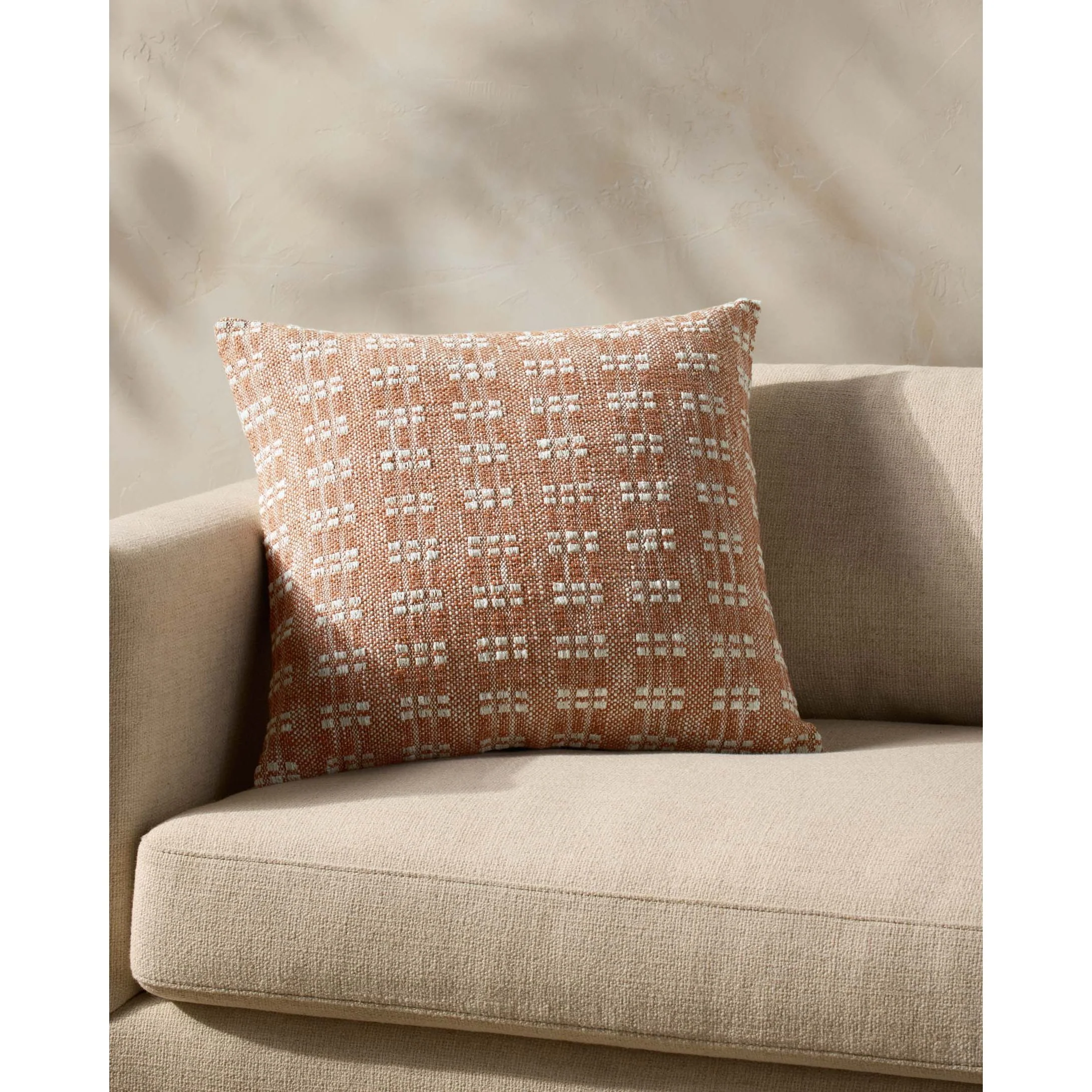 Bryne Rust Pillow | Magnolia Home by Joanna Gaines x Loloi - Image 2