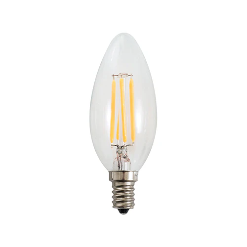 C35/B11 E12 Clear 4.4W LED Bulb (12 Pack)