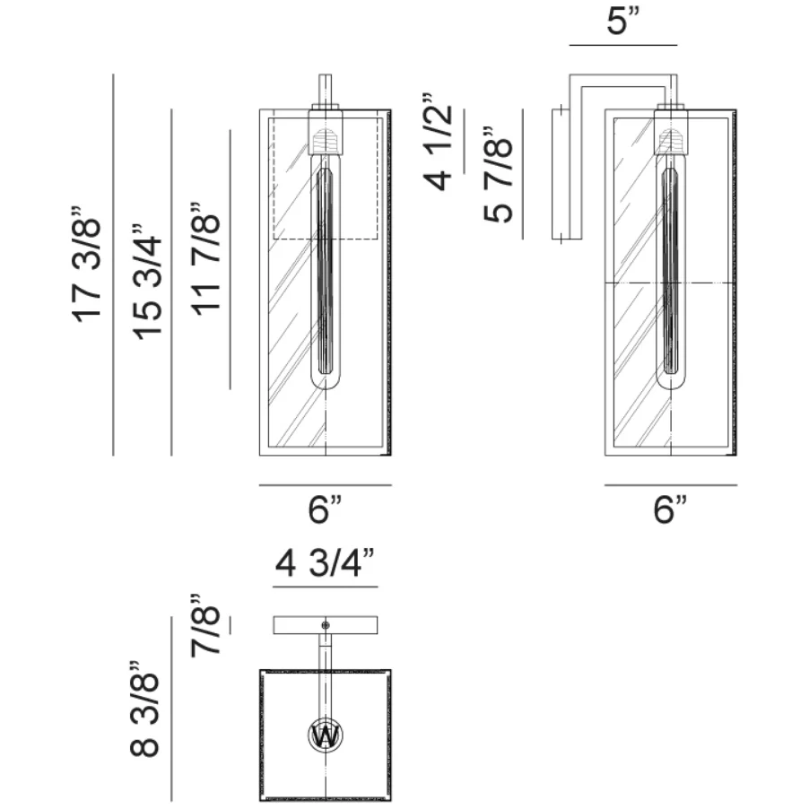 Camber Large Outdoor Wall Sconce - Image 2
