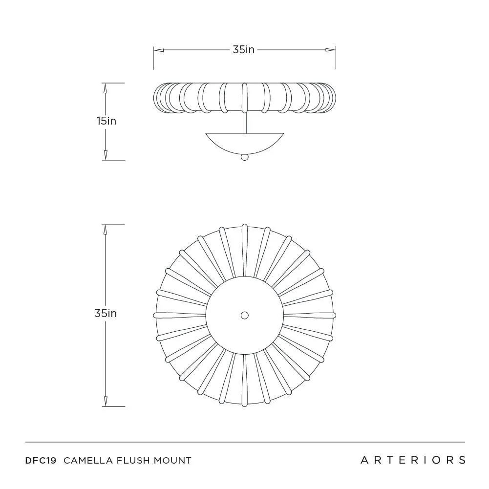 Camella Flush Mount - Image 17