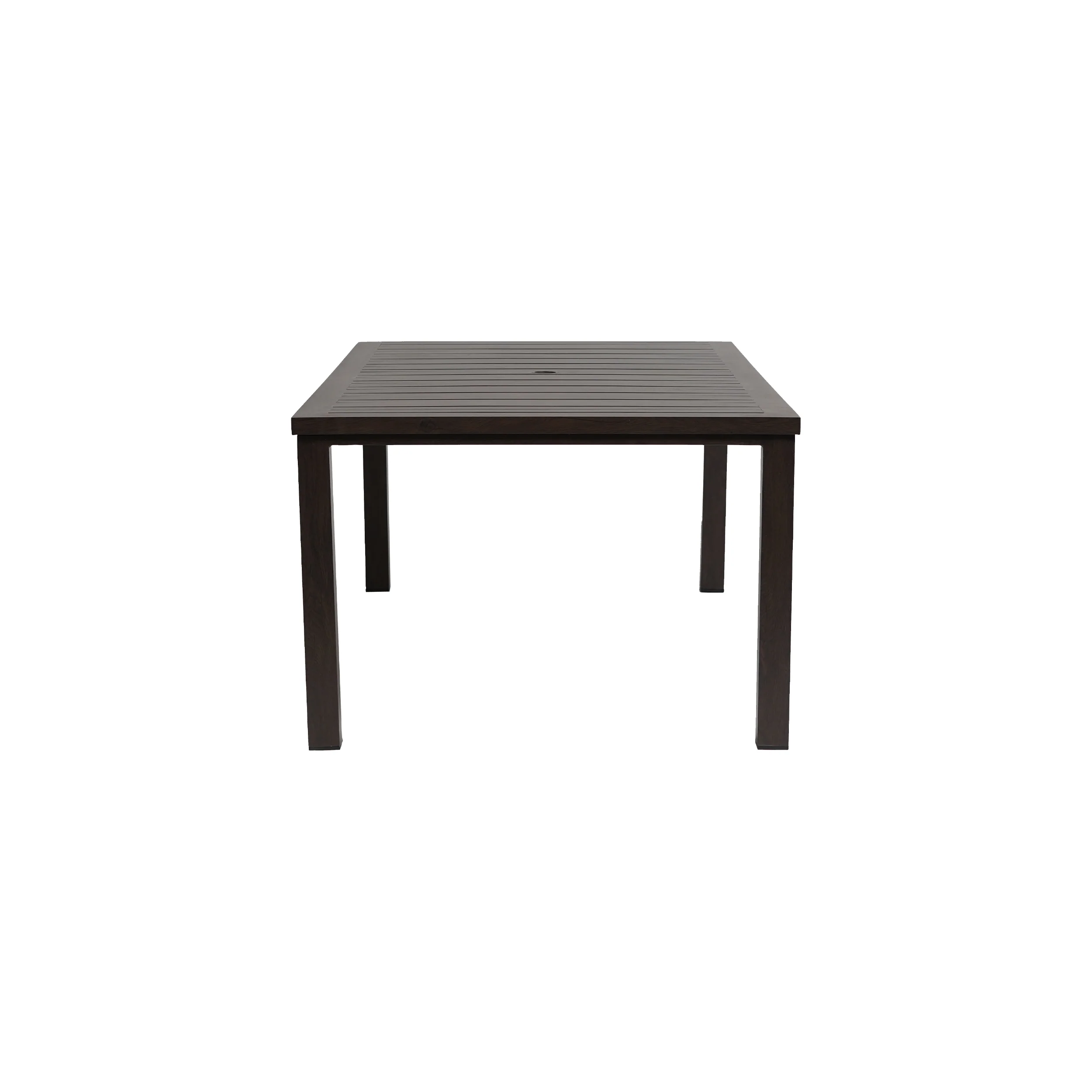 Canbria 84″ X 44″Rectangular Dining Table With Umbrella Hole - Image 4