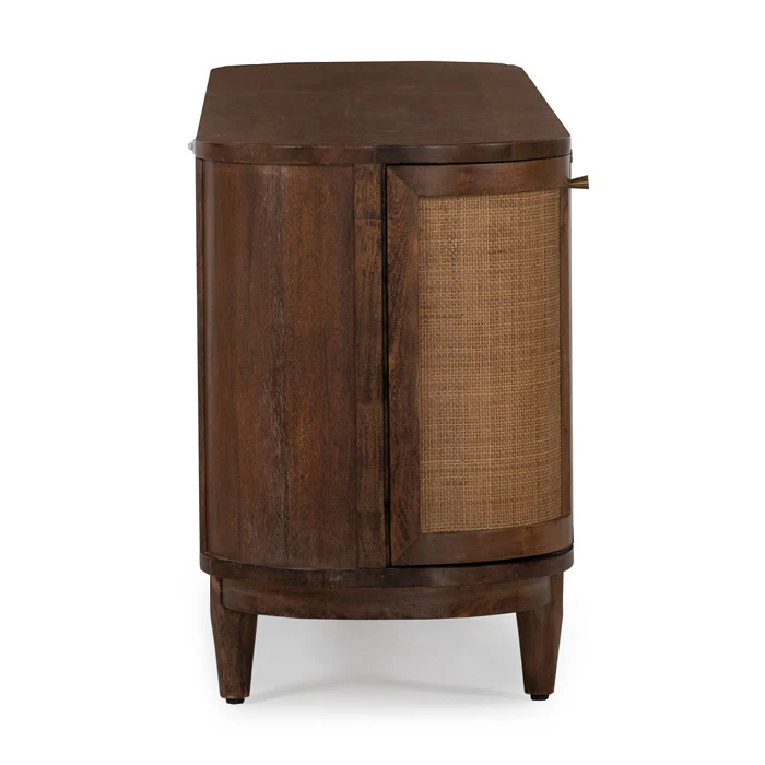 Canggu 84″ Cane Solid Wood Media Stand – Porto - Image 8