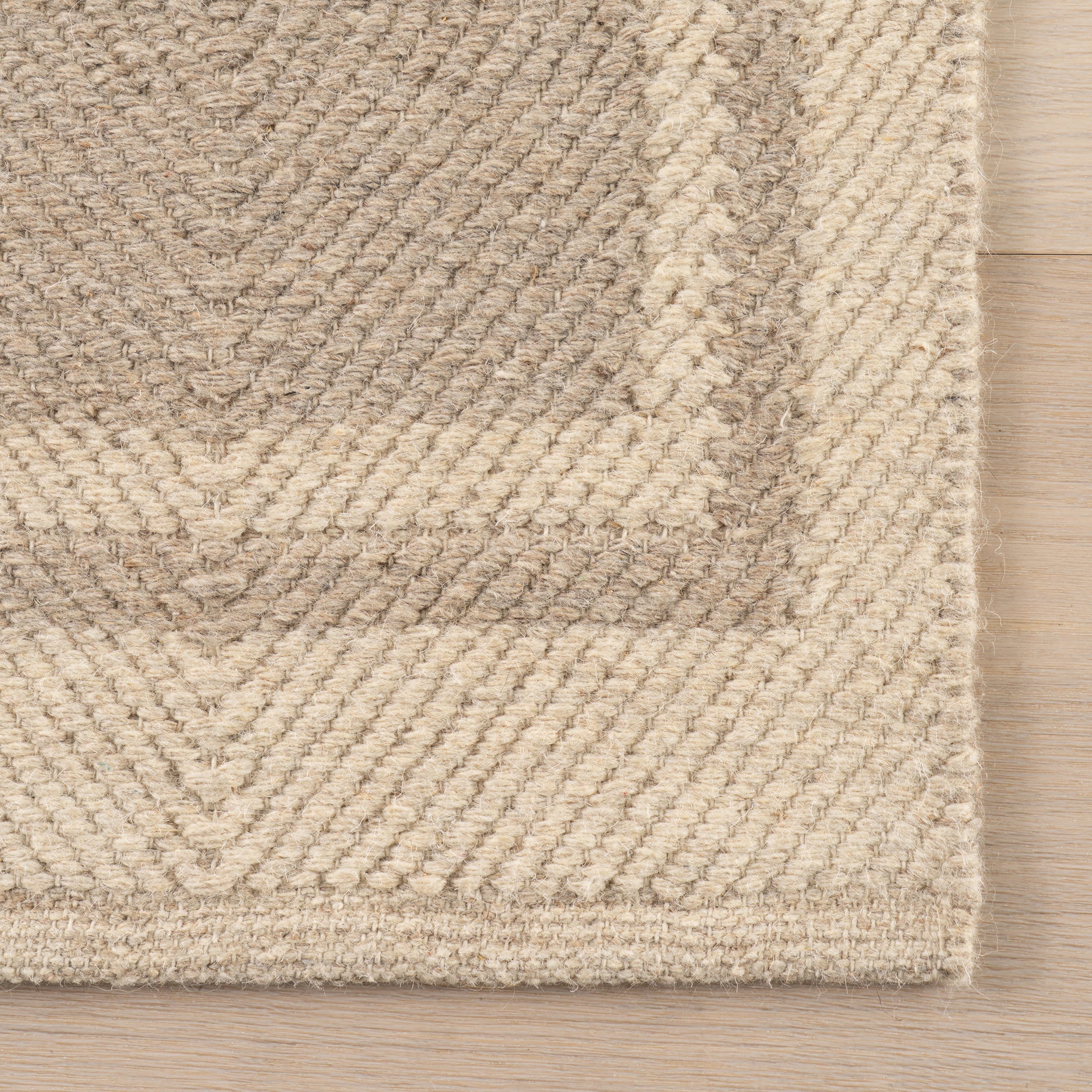 Canon Bordered Wool Rug by Nate Berkus | Beige - Image 5