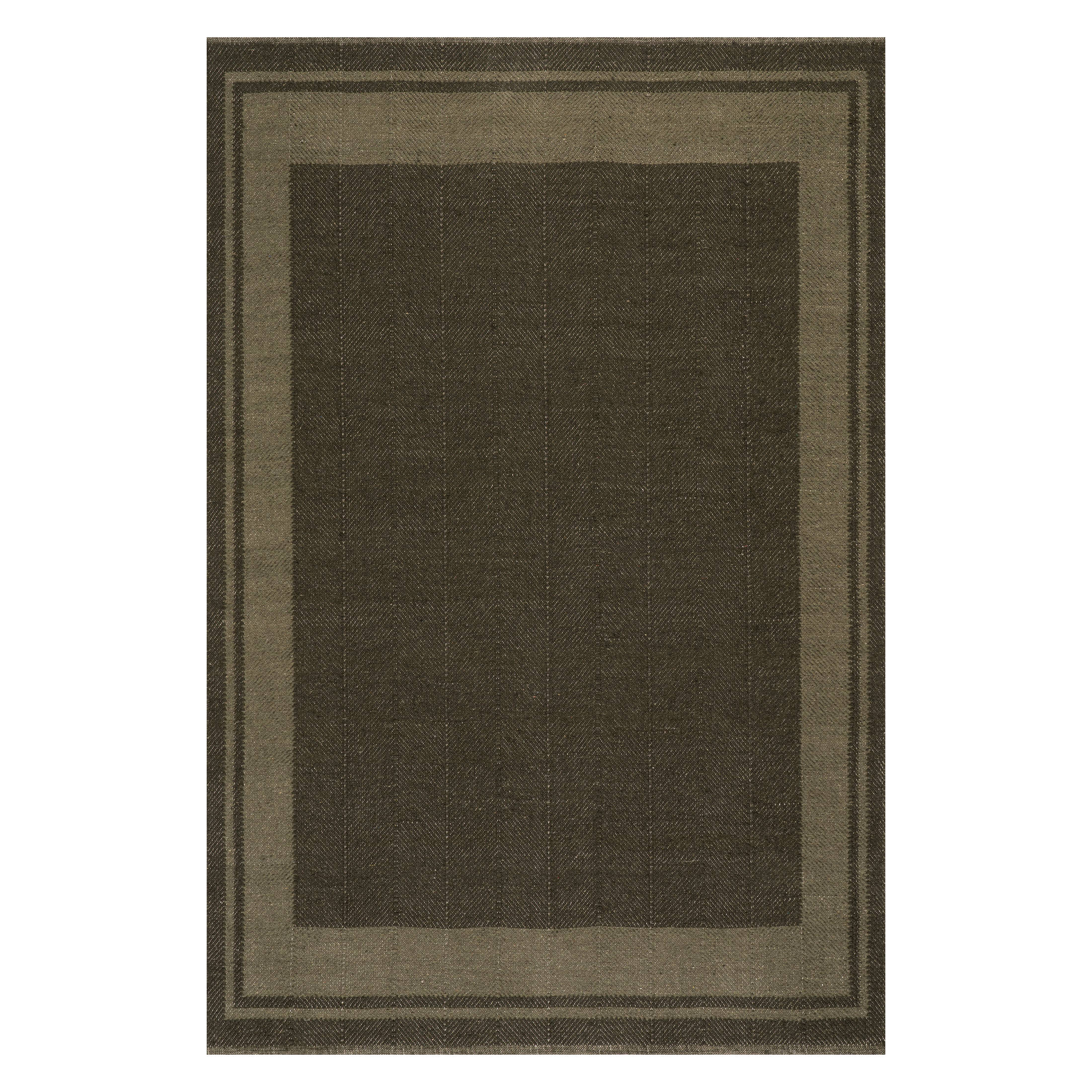 Canon Bordered Wool Rug by Nate Berkus | Green