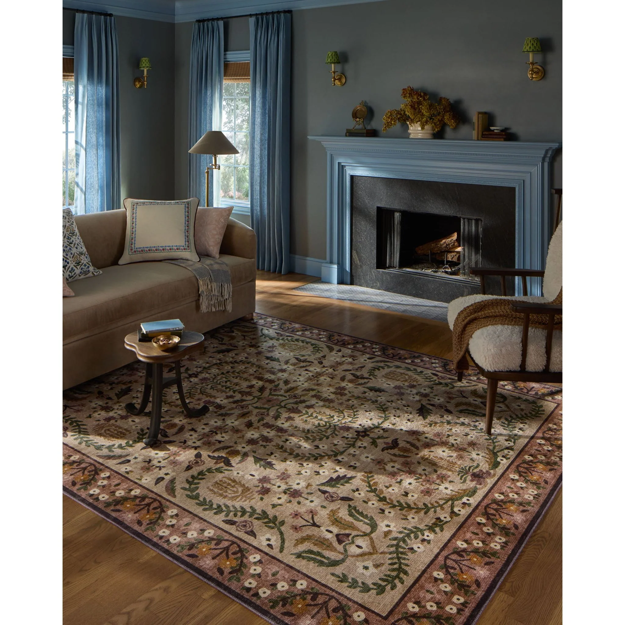 Canopy Aubergine Rug | Rifle Paper Co. x Loloi - Image 4