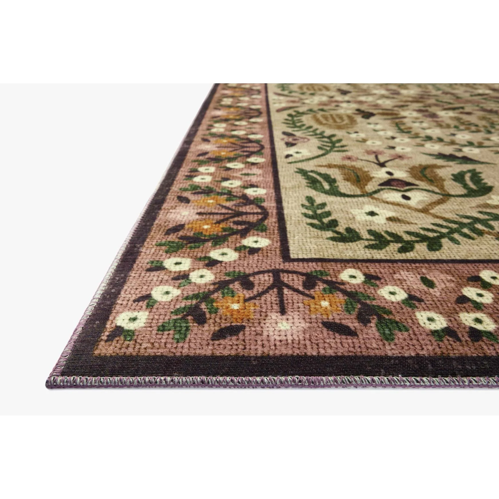 Canopy Aubergine Rug | Rifle Paper Co. x Loloi - Image 5